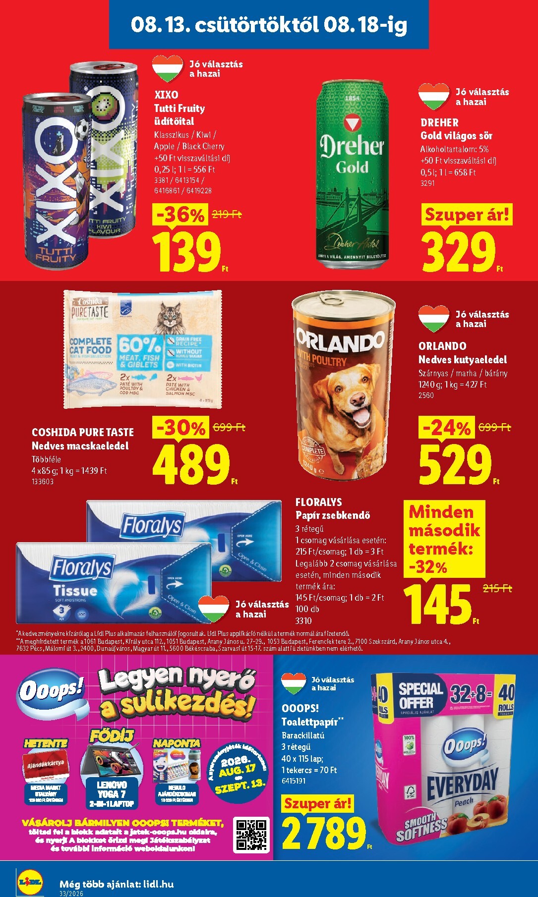 lidl - Lidl hirdetmény a következő hétre csütörtöktől 2026.08.13.-tól keddtől 2026.08.18.-ig - page: 14