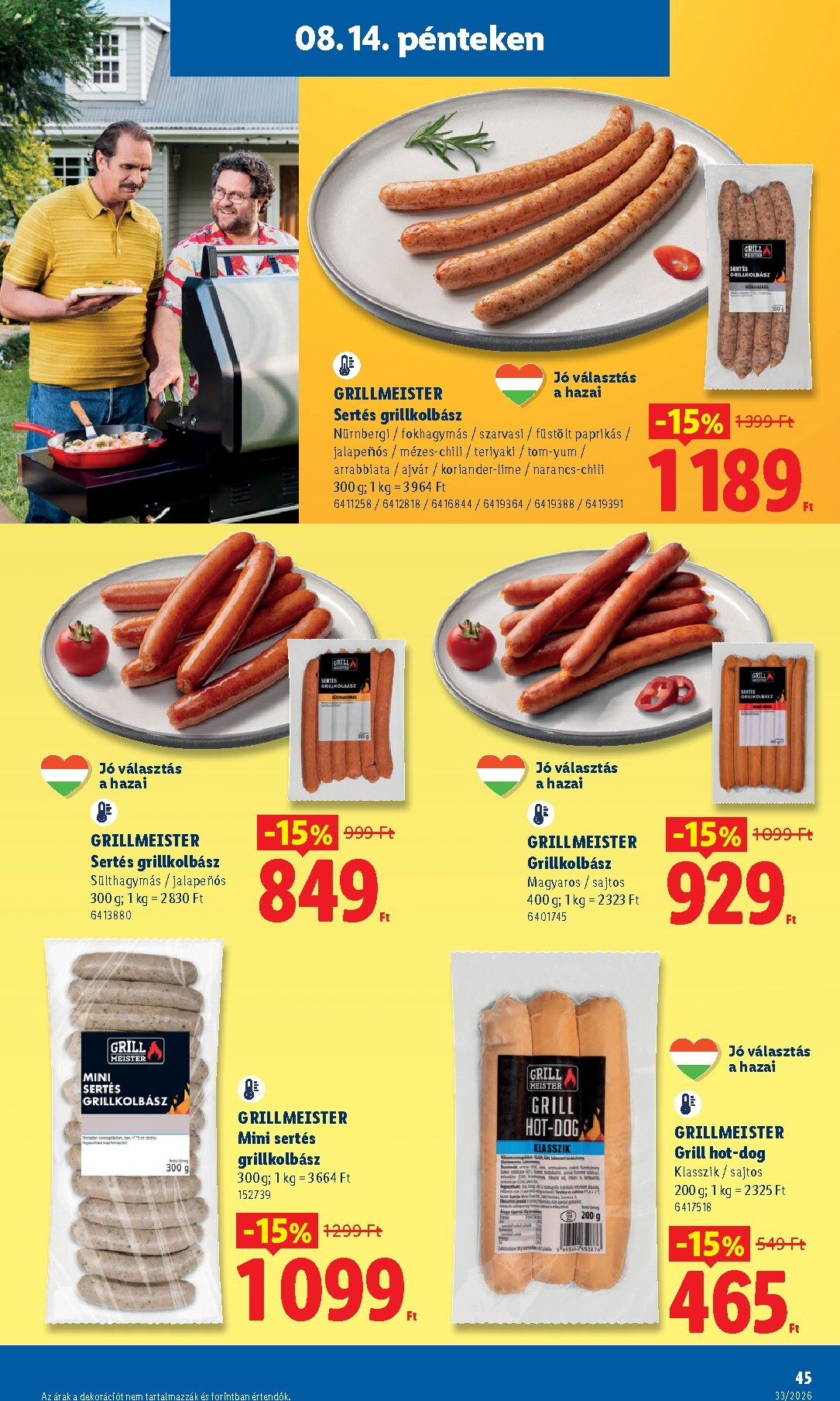 lidl - Lidl hirdetmény a következő hétre csütörtöktől 2026.08.13.-tól keddtől 2026.08.18.-ig - page: 45