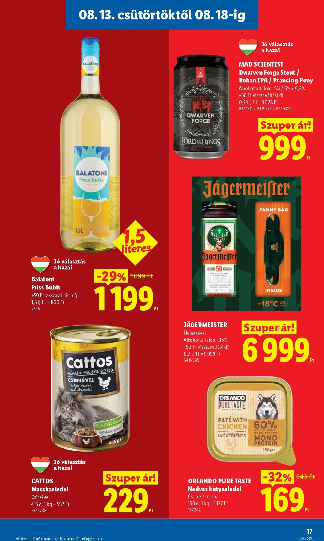 lidl - Lidl hirdetmény a következő hétre csütörtöktől 2026.08.13.-tól keddtől 2026.08.18.-ig - page: 17