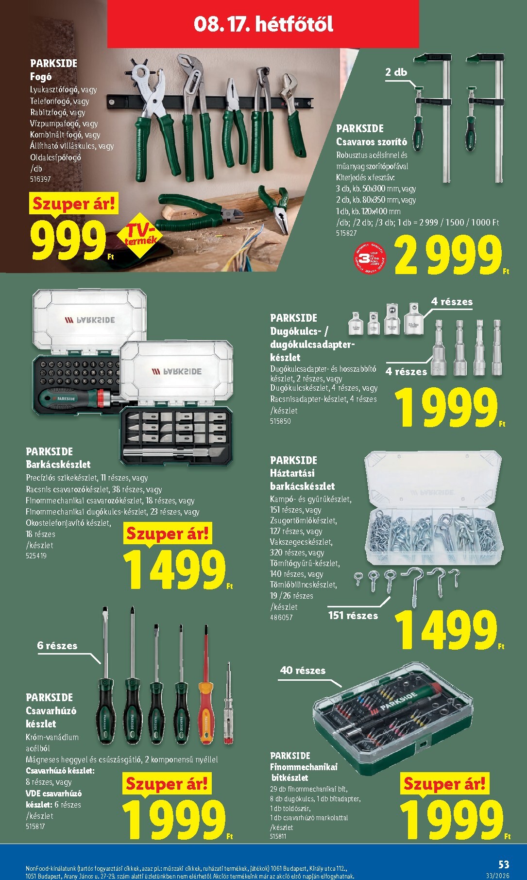 lidl - Lidl hirdetmény a következő hétre csütörtöktől 2026.08.13.-tól keddtől 2026.08.18.-ig - page: 53