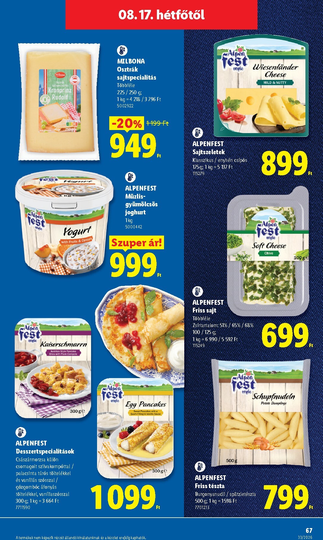 lidl - Lidl hirdetmény a következő hétre csütörtöktől 2026.08.13.-tól keddtől 2026.08.18.-ig - page: 67