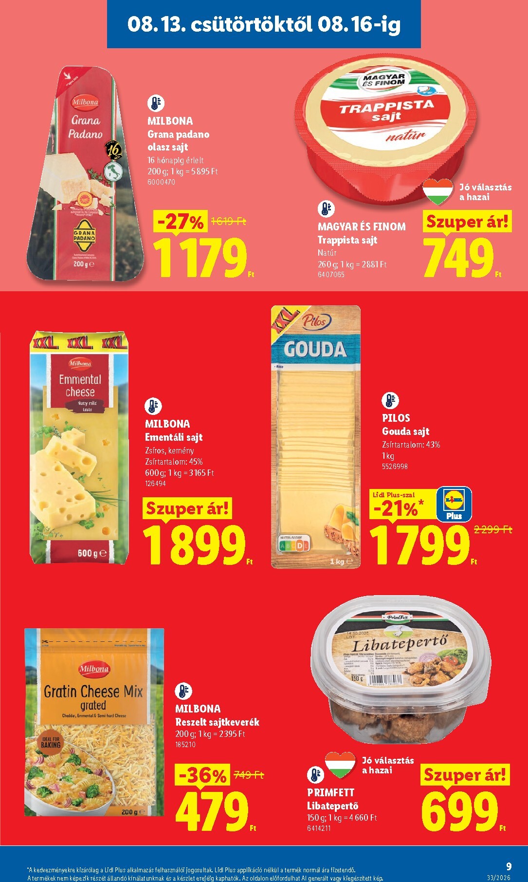 lidl - Lidl hirdetmény a következő hétre csütörtöktől 2026.08.13.-tól keddtől 2026.08.18.-ig - page: 9