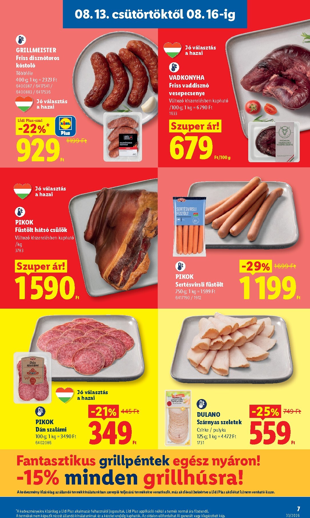 lidl - Lidl hirdetmény a következő hétre csütörtöktől 2026.08.13.-tól keddtől 2026.08.18.-ig - page: 7