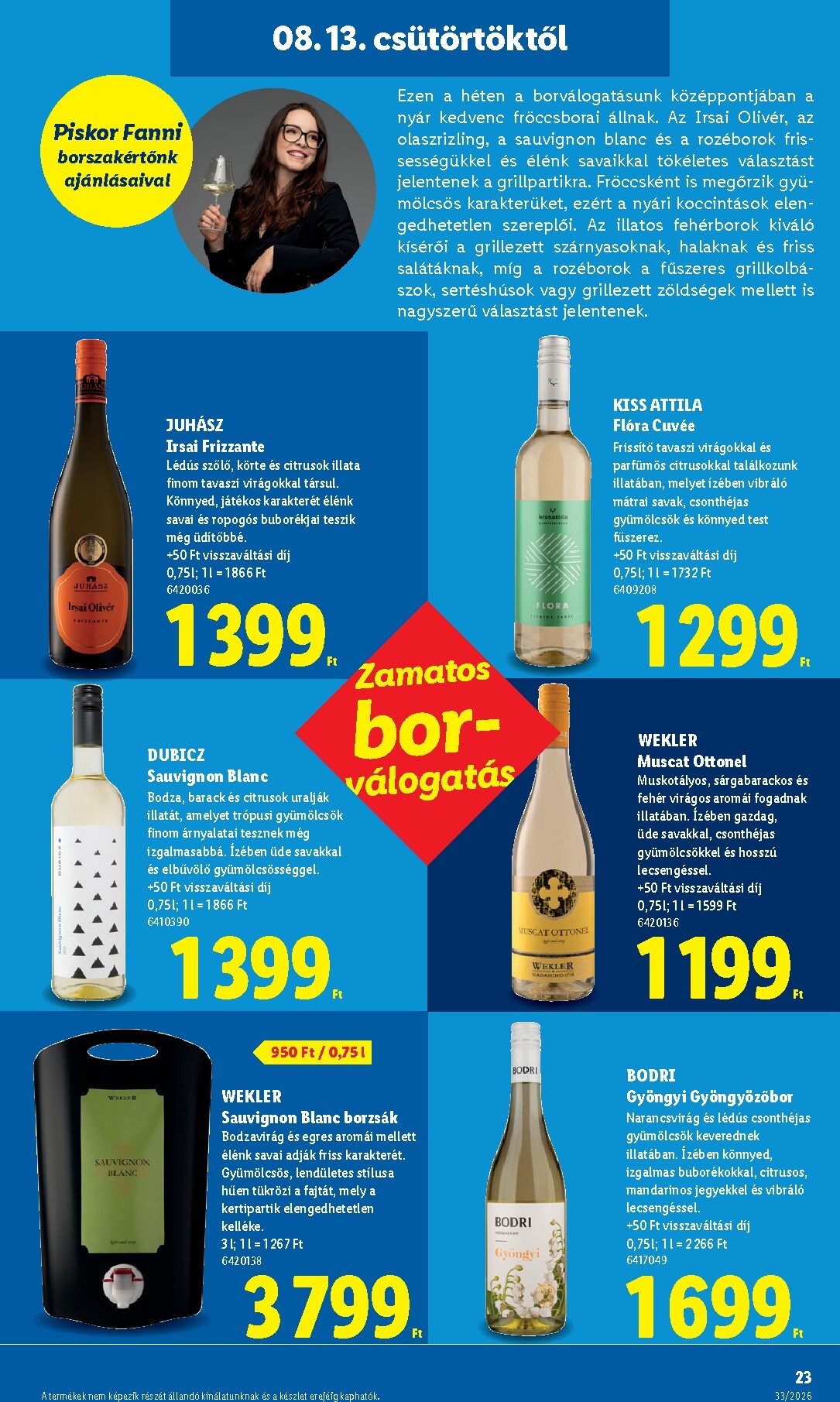 lidl - Lidl hirdetmény a következő hétre csütörtöktől 2026.08.13.-tól keddtől 2026.08.18.-ig - page: 23