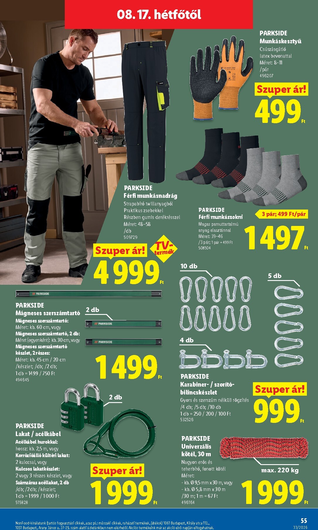 lidl - Lidl hirdetmény a következő hétre csütörtöktől 2026.08.13.-tól keddtől 2026.08.18.-ig - page: 55