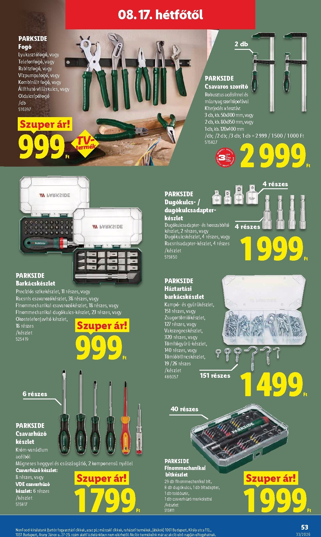 lidl - Aktuális Lidl szórólap érvényes csütörtöktől 2026.08.13.-től keddtől 2026.08.18.-ig - page: 53