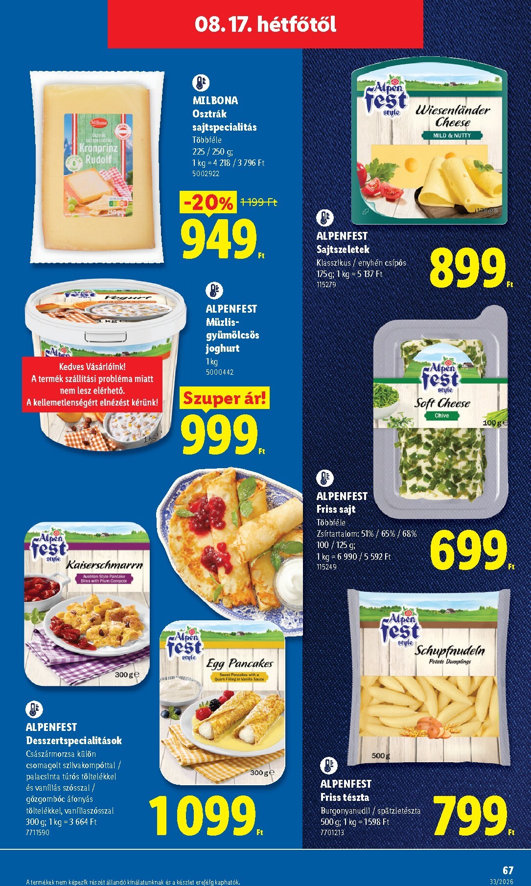 lidl - Aktuális Lidl szórólap érvényes csütörtöktől 2026.08.13.-től keddtől 2026.08.18.-ig - page: 67