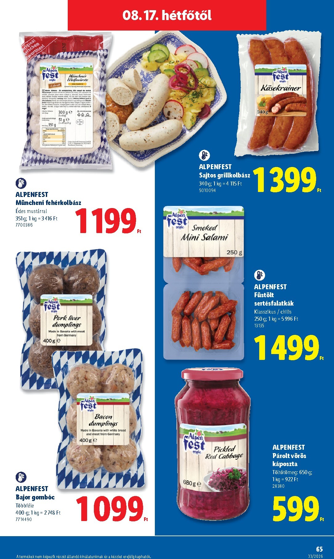 lidl - Aktuális Lidl szórólap érvényes csütörtöktől 2026.08.13.-től keddtől 2026.08.18.-ig - page: 65