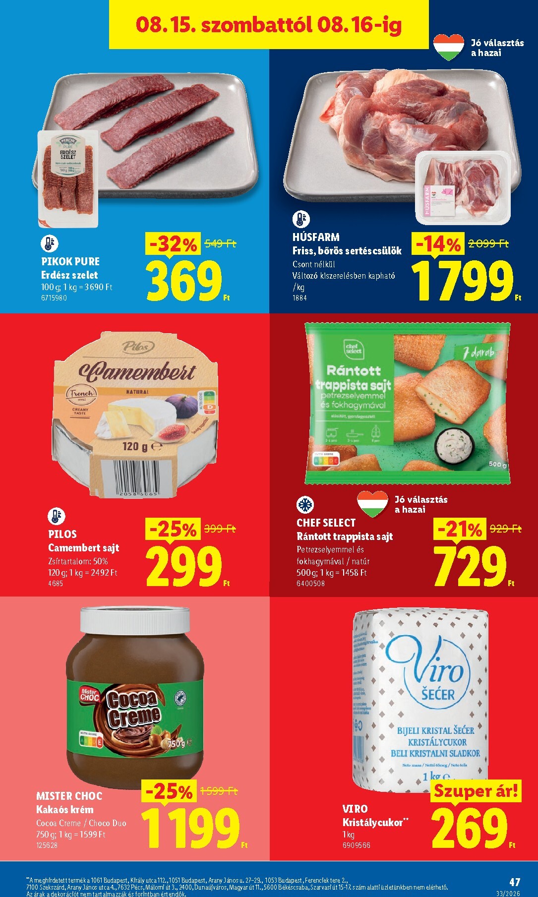 lidl - Aktuális Lidl szórólap érvényes csütörtöktől 2026.08.13.-től keddtől 2026.08.18.-ig - page: 47