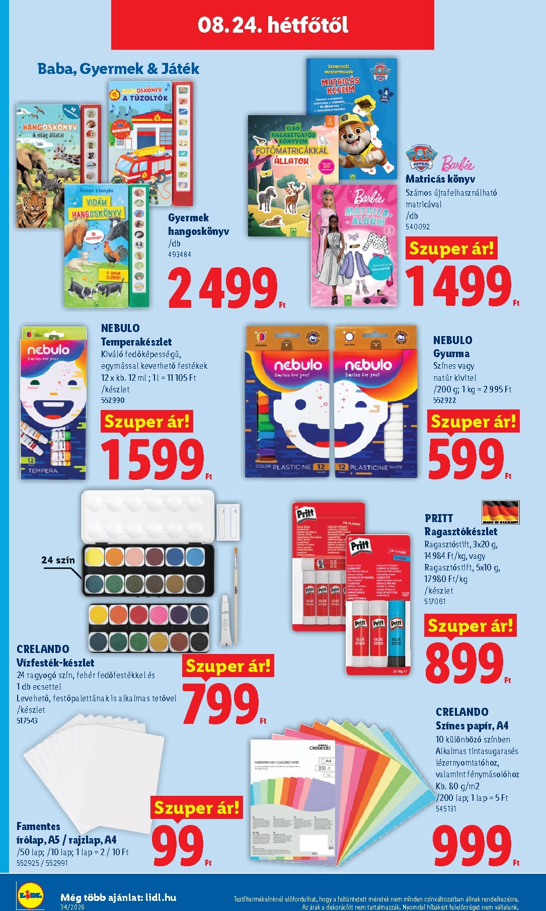 lidl - Lidl hirdetmény a következő hétre szerdától 2026.08.19.-tól szerdától 2026.08.26.-ig - page: 44