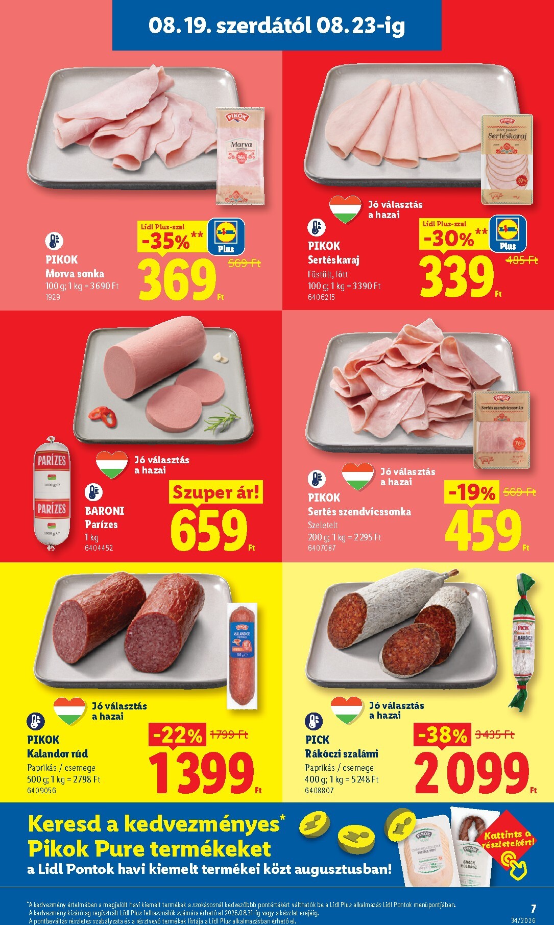 lidl - Lidl hirdetmény a következő hétre szerdától 2026.08.19.-tól szerdától 2026.08.26.-ig - page: 7