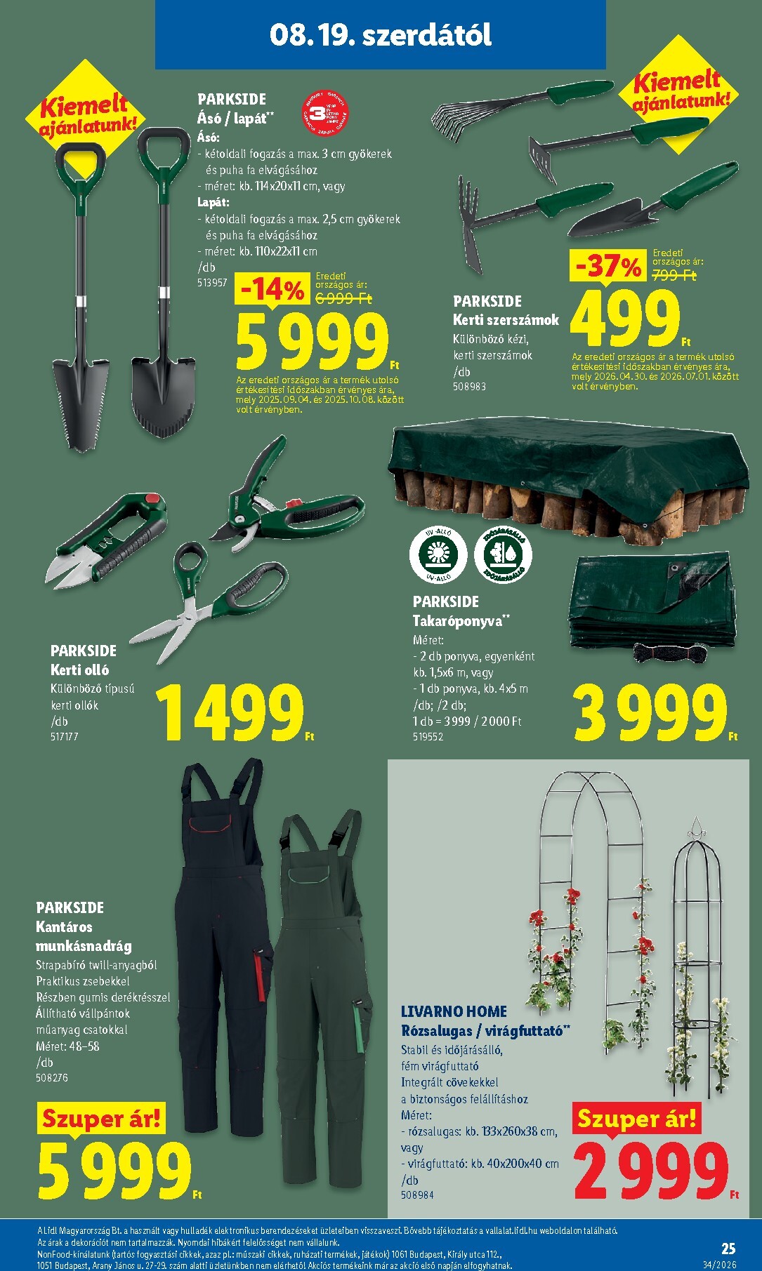 lidl - Lidl hirdetmény a következő hétre szerdától 2026.08.19.-tól szerdától 2026.08.26.-ig - page: 25