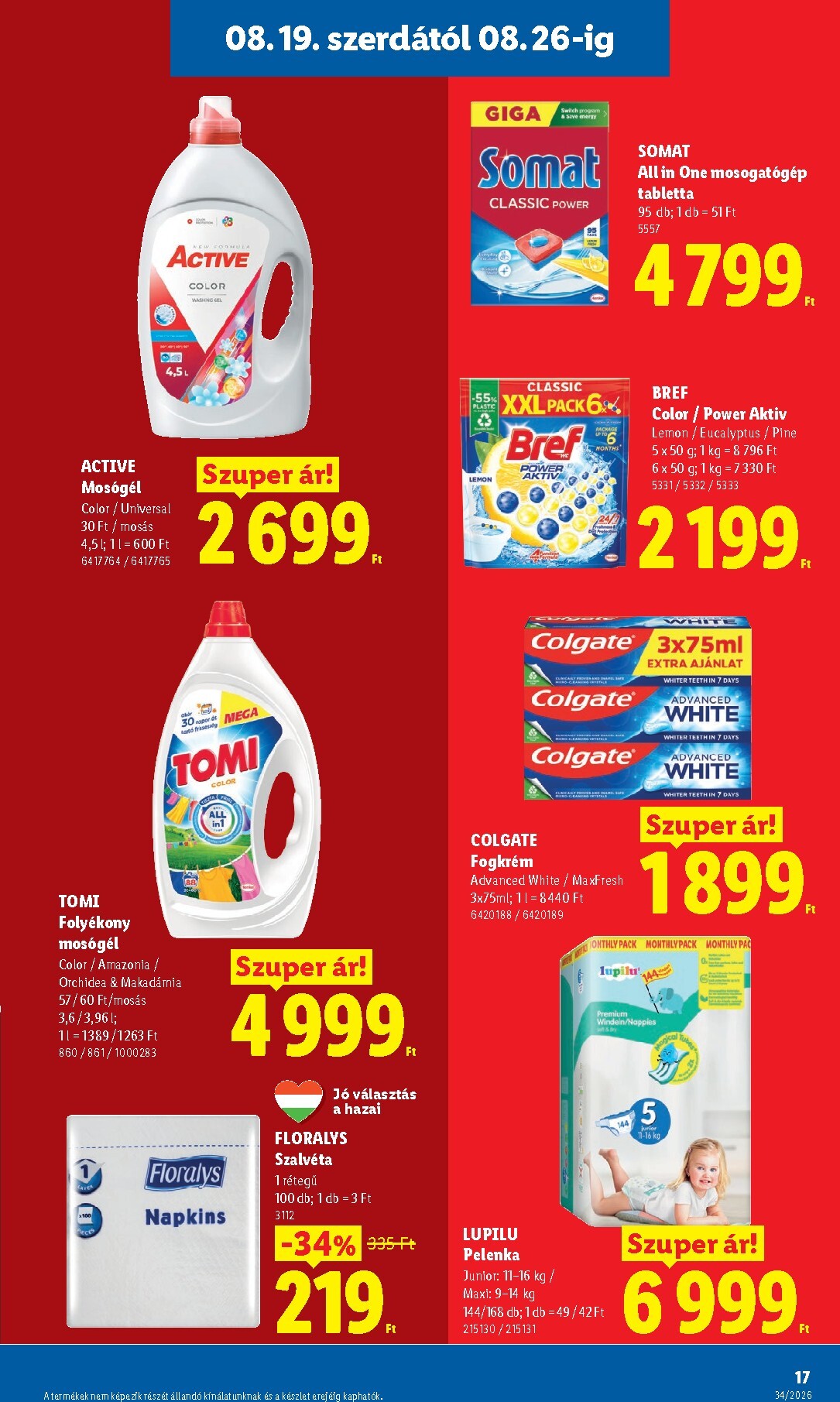 lidl - Lidl hirdetmény a következő hétre szerdától 2026.08.19.-tól szerdától 2026.08.26.-ig - page: 17