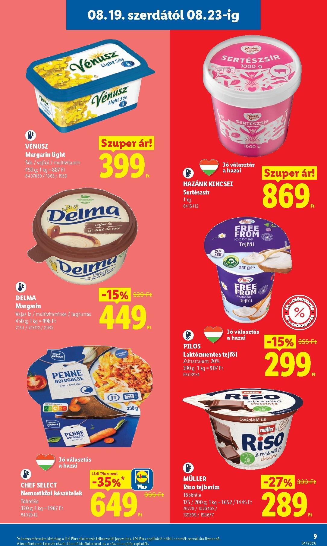 lidl - Lidl hirdetmény a következő hétre szerdától 2026.08.19.-tól szerdától 2026.08.26.-ig - page: 9