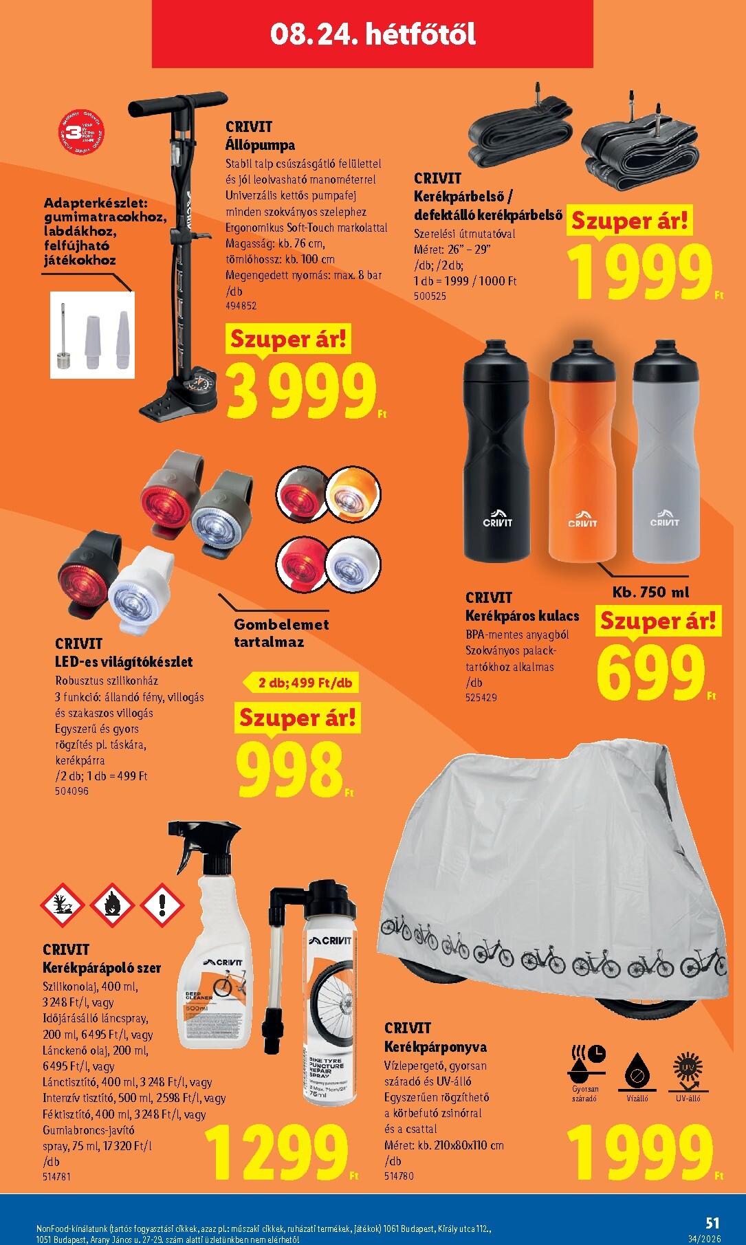lidl - Lidl hirdetmény a következő hétre szerdától 2026.08.19.-tól szerdától 2026.08.26.-ig - page: 51