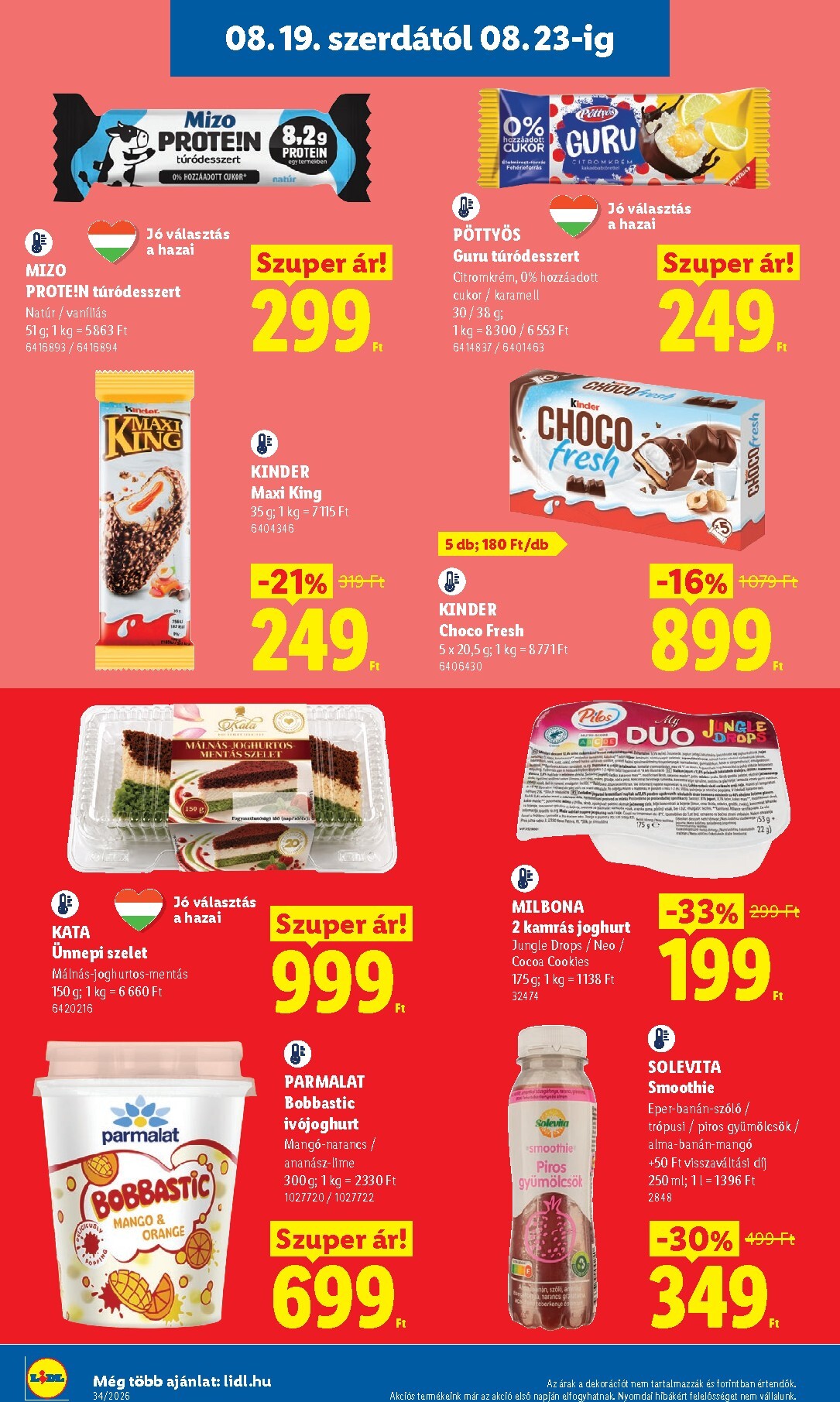 lidl - A jövőbeli Lidl akciós újság szerdától 2026.08.19.-tól szerdától 2026.08.26.-ig érvényes. - page: 10