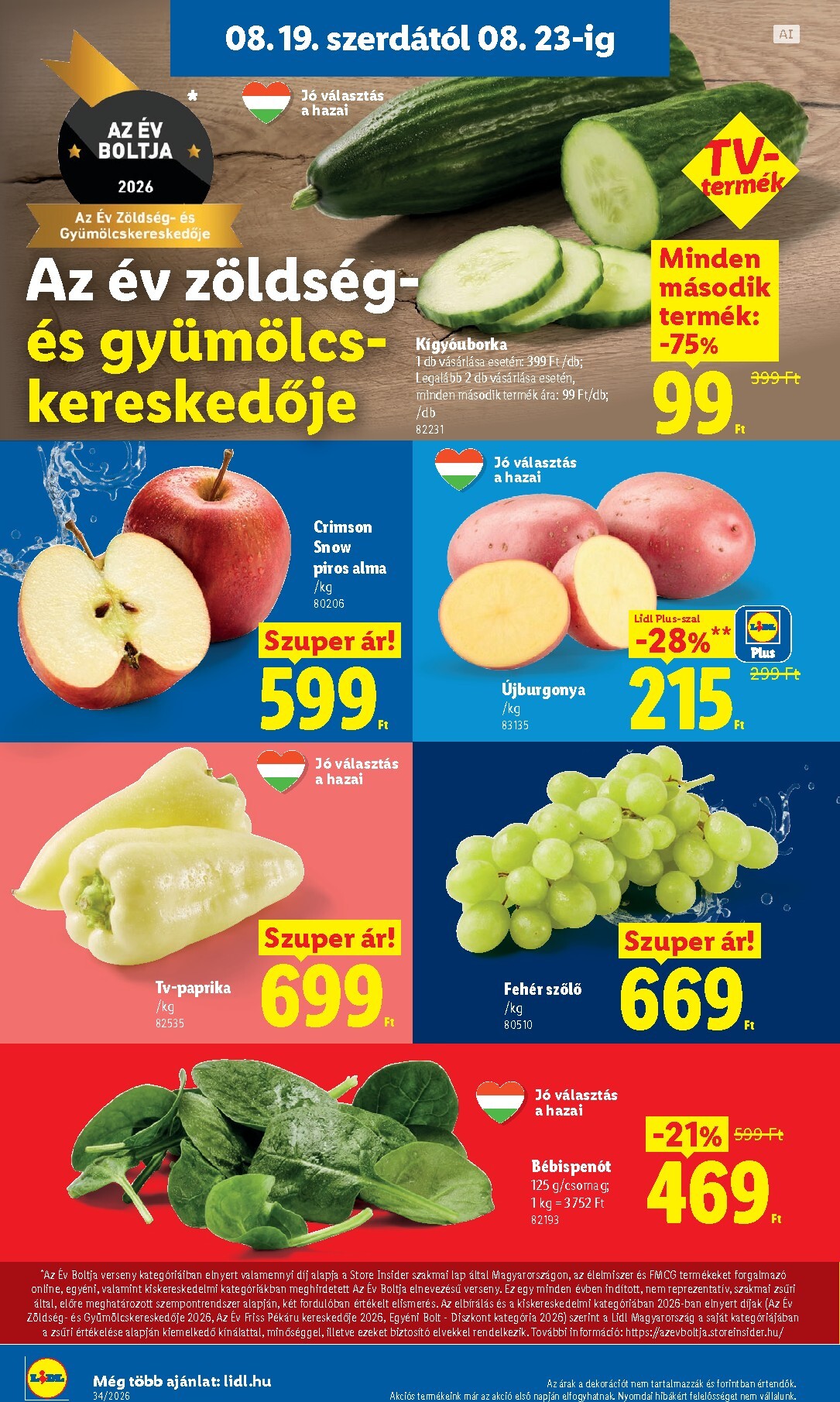 lidl - A jövőbeli Lidl akciós újság szerdától 2026.08.19.-tól szerdától 2026.08.26.-ig érvényes. - page: 4