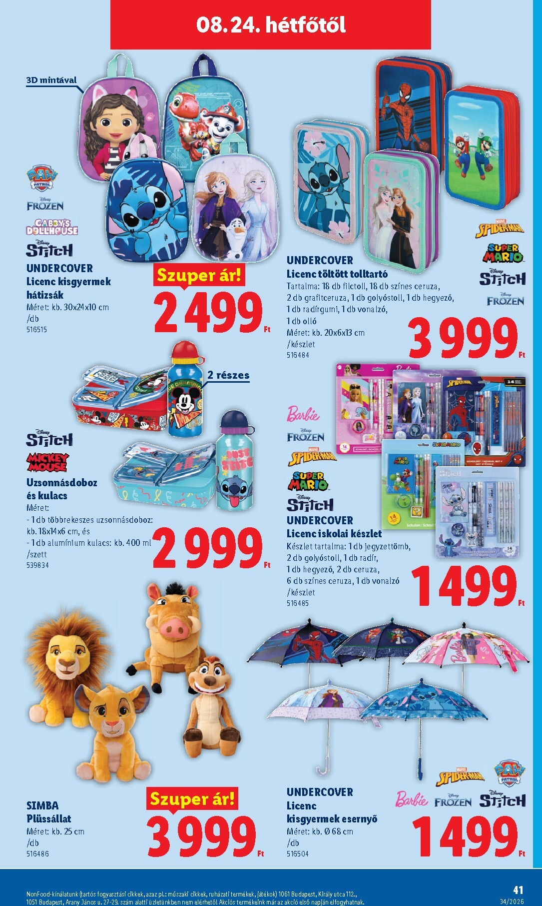 lidl - A jövőbeli Lidl akciós újság szerdától 2026.08.19.-tól szerdától 2026.08.26.-ig érvényes. - page: 41