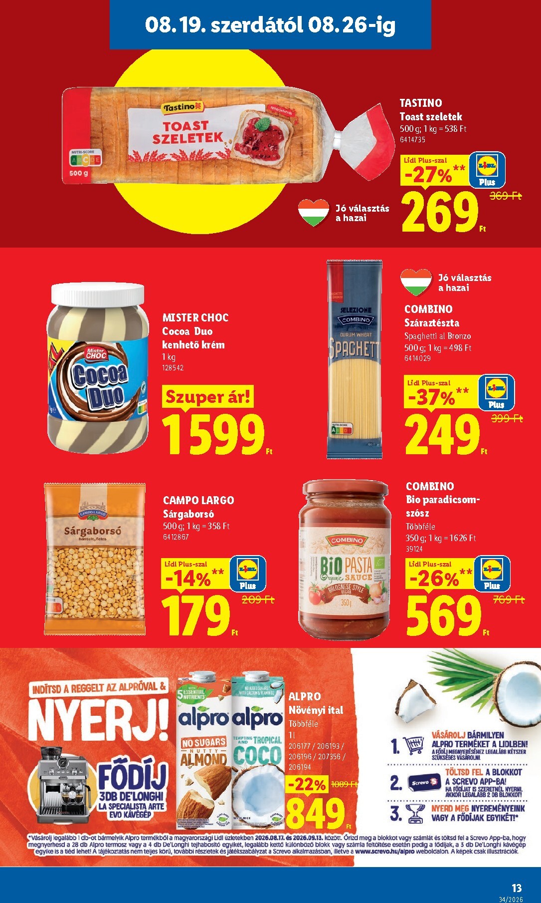 lidl - A jövőbeli Lidl akciós újság szerdától 2026.08.19.-tól szerdától 2026.08.26.-ig érvényes. - page: 13
