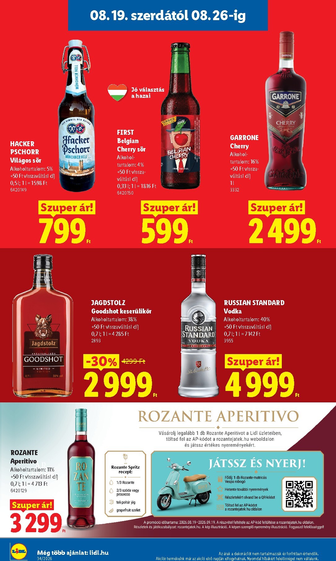 lidl - A jövőbeli Lidl akciós újság szerdától 2026.08.19.-tól szerdától 2026.08.26.-ig érvényes. - page: 16