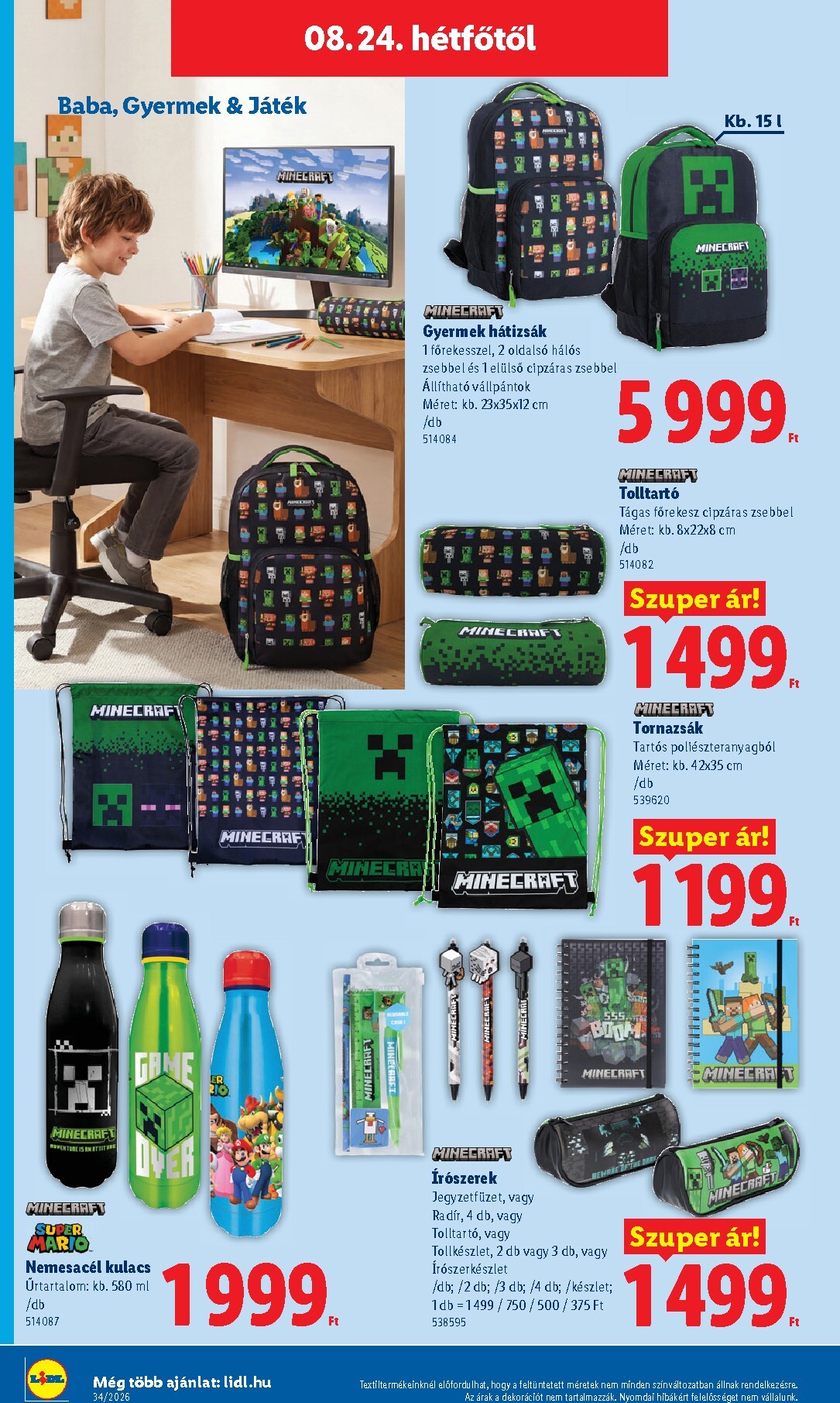lidl - A jövőbeli Lidl akciós újság szerdától 2026.08.19.-tól szerdától 2026.08.26.-ig érvényes. - page: 40