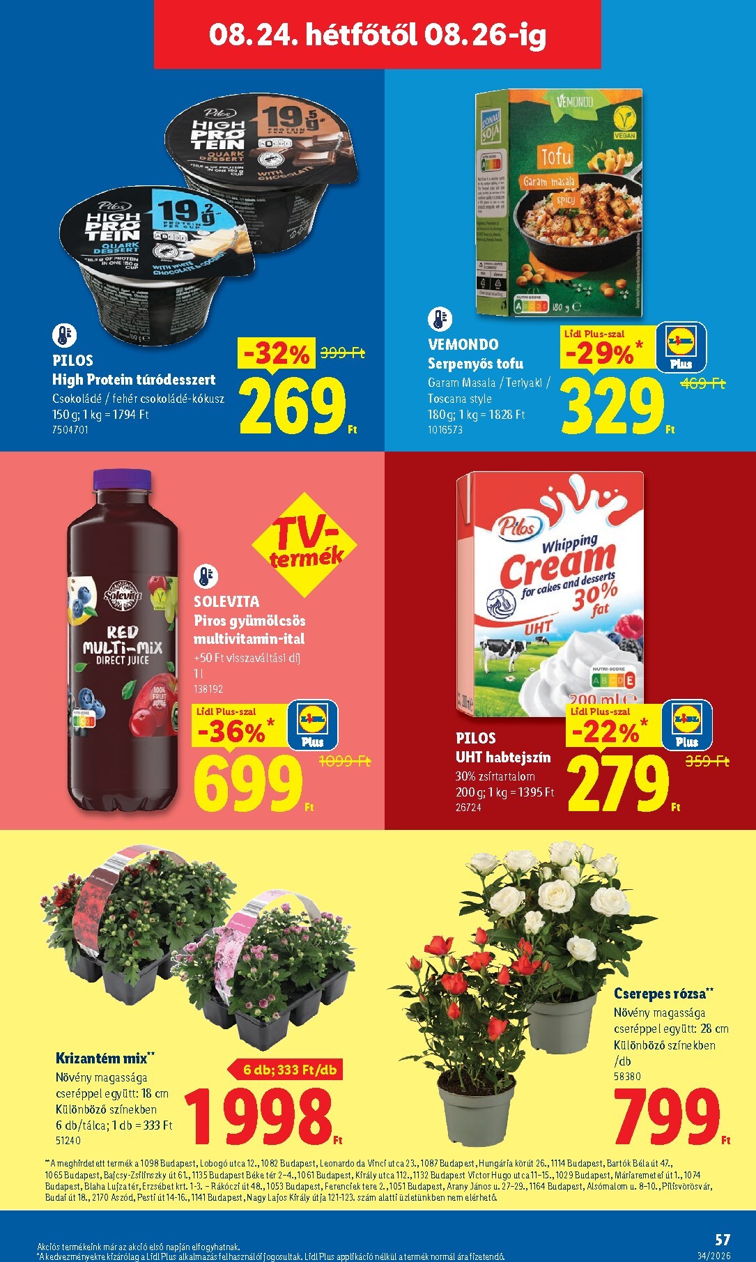 lidl - A jövőbeli Lidl akciós újság szerdától 2026.08.19.-tól szerdától 2026.08.26.-ig érvényes. - page: 57