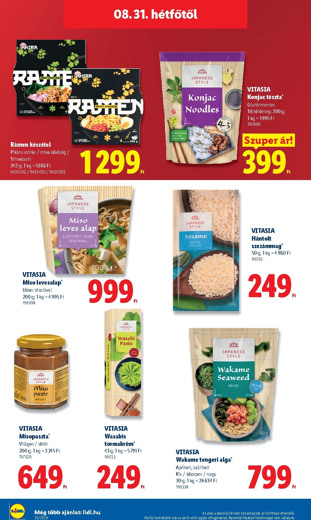 lidl - Lidl hirdetmény a következő hétre csütörtöktől 2026.08.27.-tól szerdától 2026.09.02.-ig - page: 70