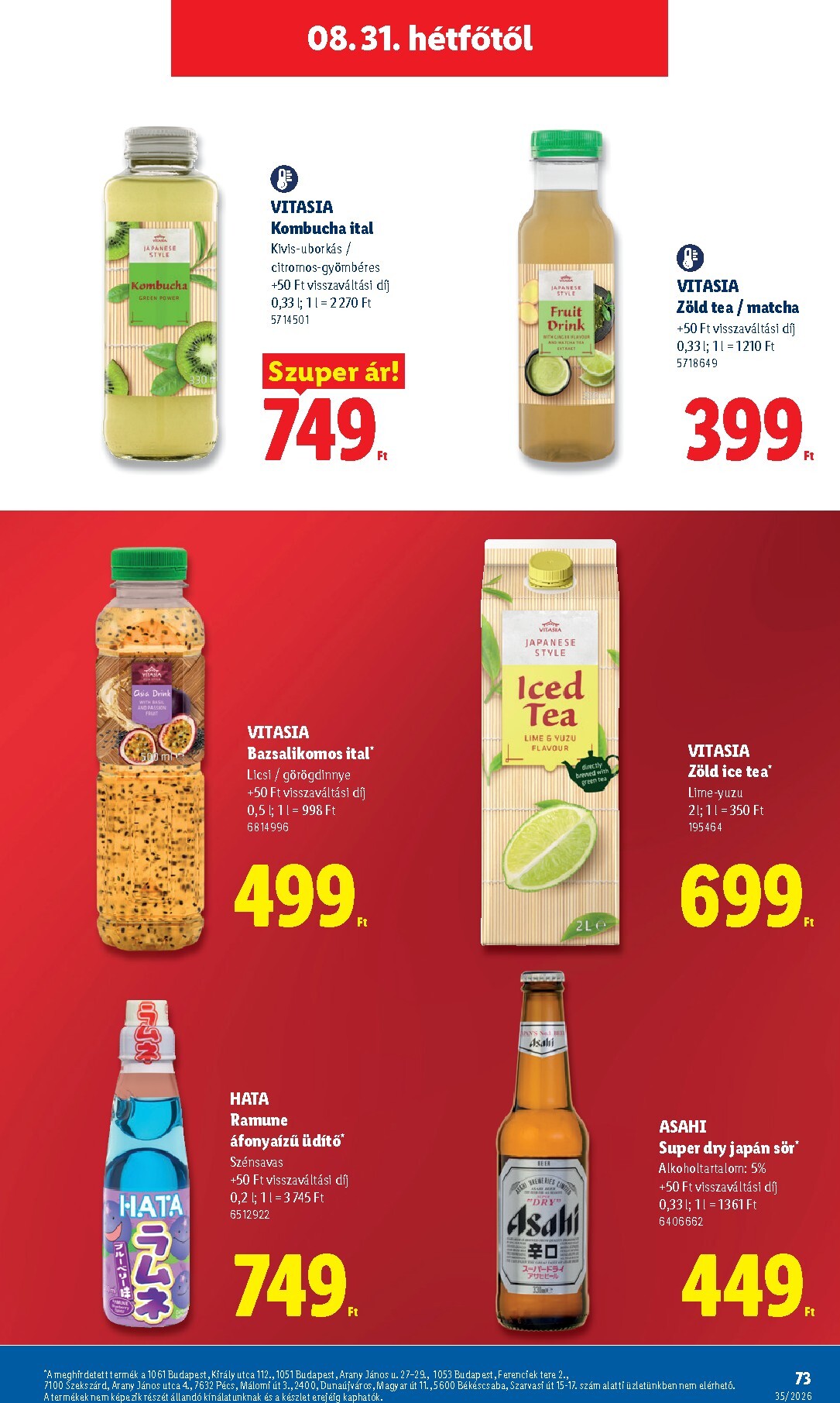 lidl - Lidl hirdetmény a következő hétre csütörtöktől 2026.08.27.-tól szerdától 2026.09.02.-ig - page: 73
