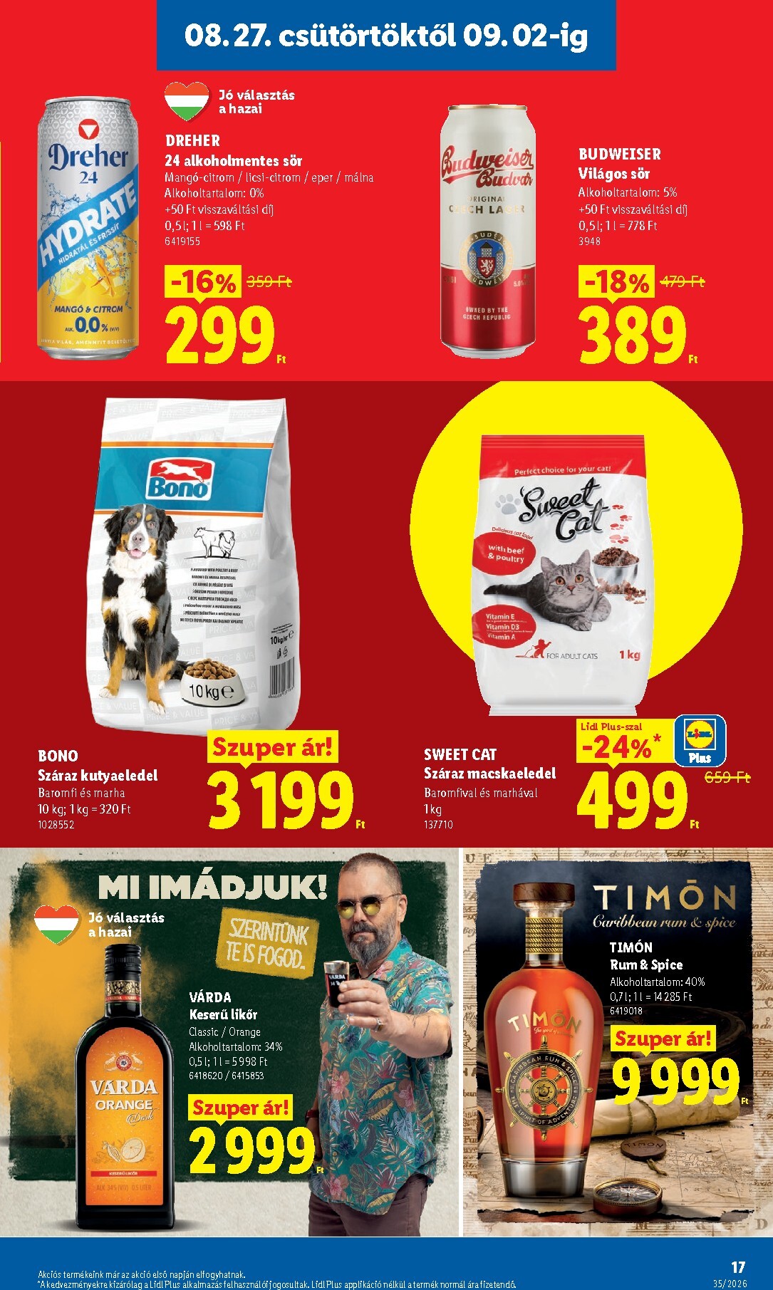 lidl - Lidl hirdetmény a következő hétre csütörtöktől 2026.08.27.-tól szerdától 2026.09.02.-ig - page: 17