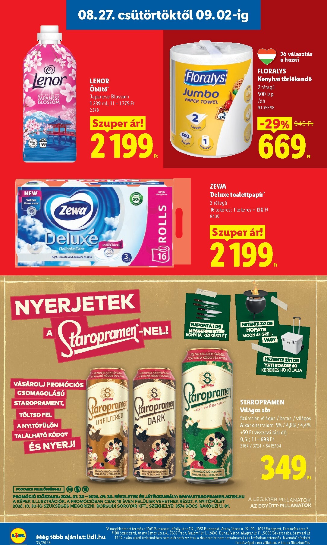lidl - Lidl hirdetmény a következő hétre csütörtöktől 2026.08.27.-tól szerdától 2026.09.02.-ig - page: 18