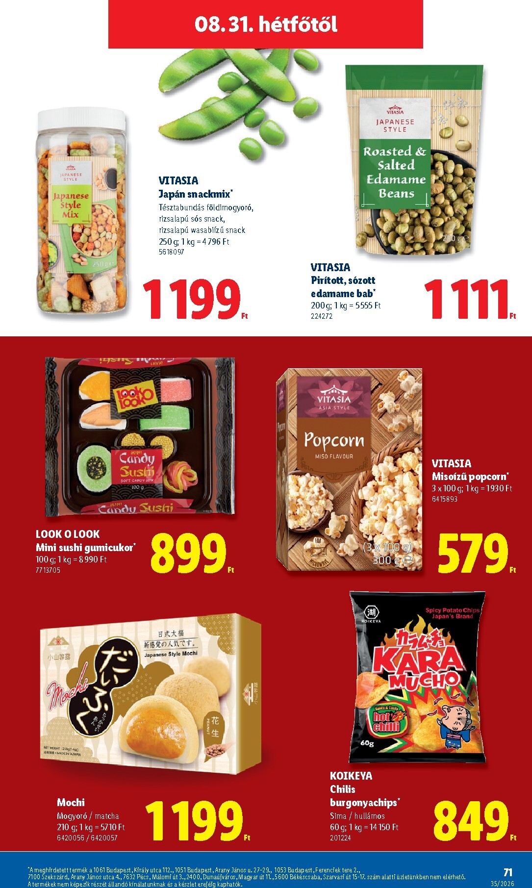 lidl - Lidl hirdetmény a következő hétre csütörtöktől 2026.08.27.-tól szerdától 2026.09.02.-ig - page: 71