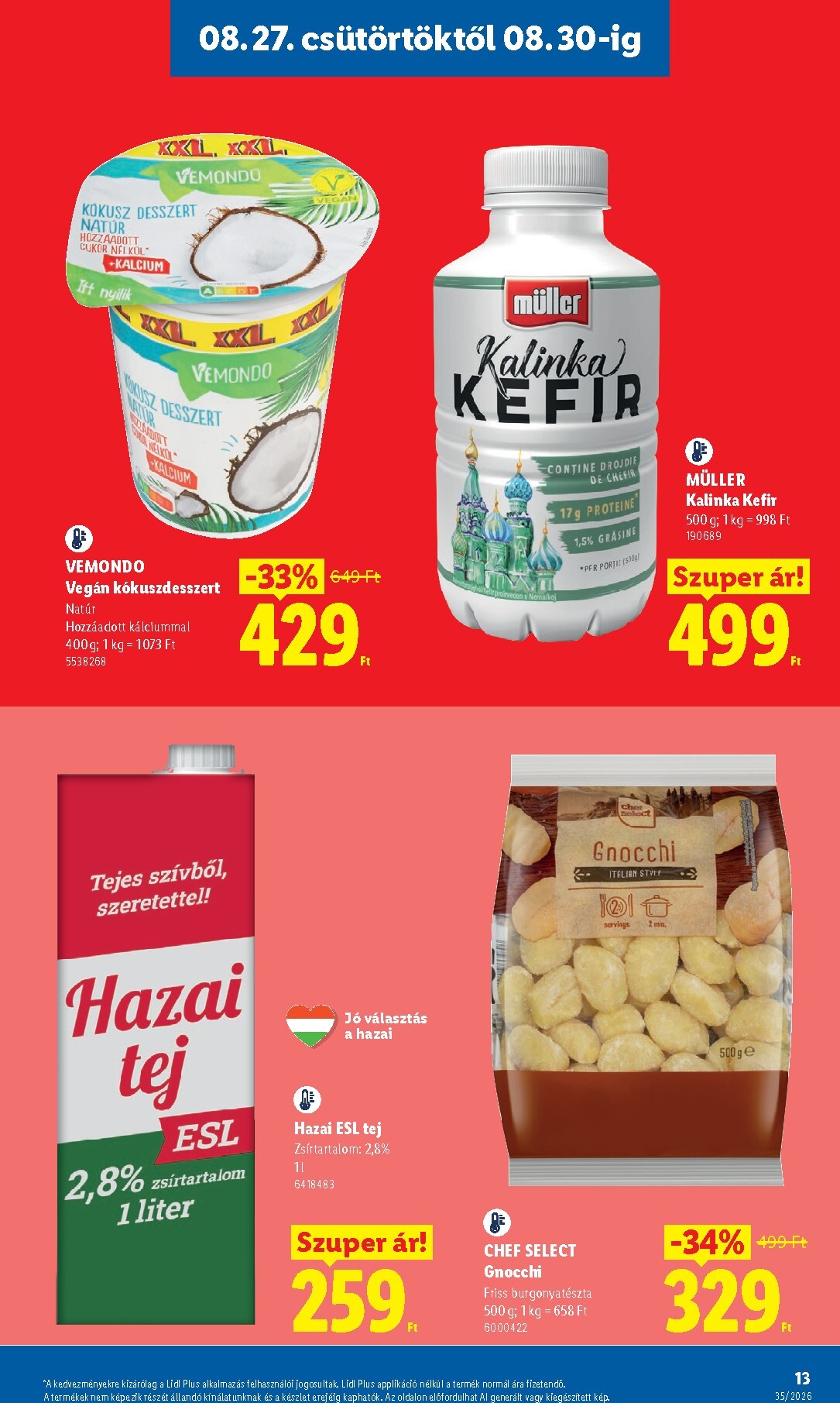 lidl - Lidl hirdetmény a következő hétre csütörtöktől 2026.08.27.-tól szerdától 2026.09.02.-ig - page: 13