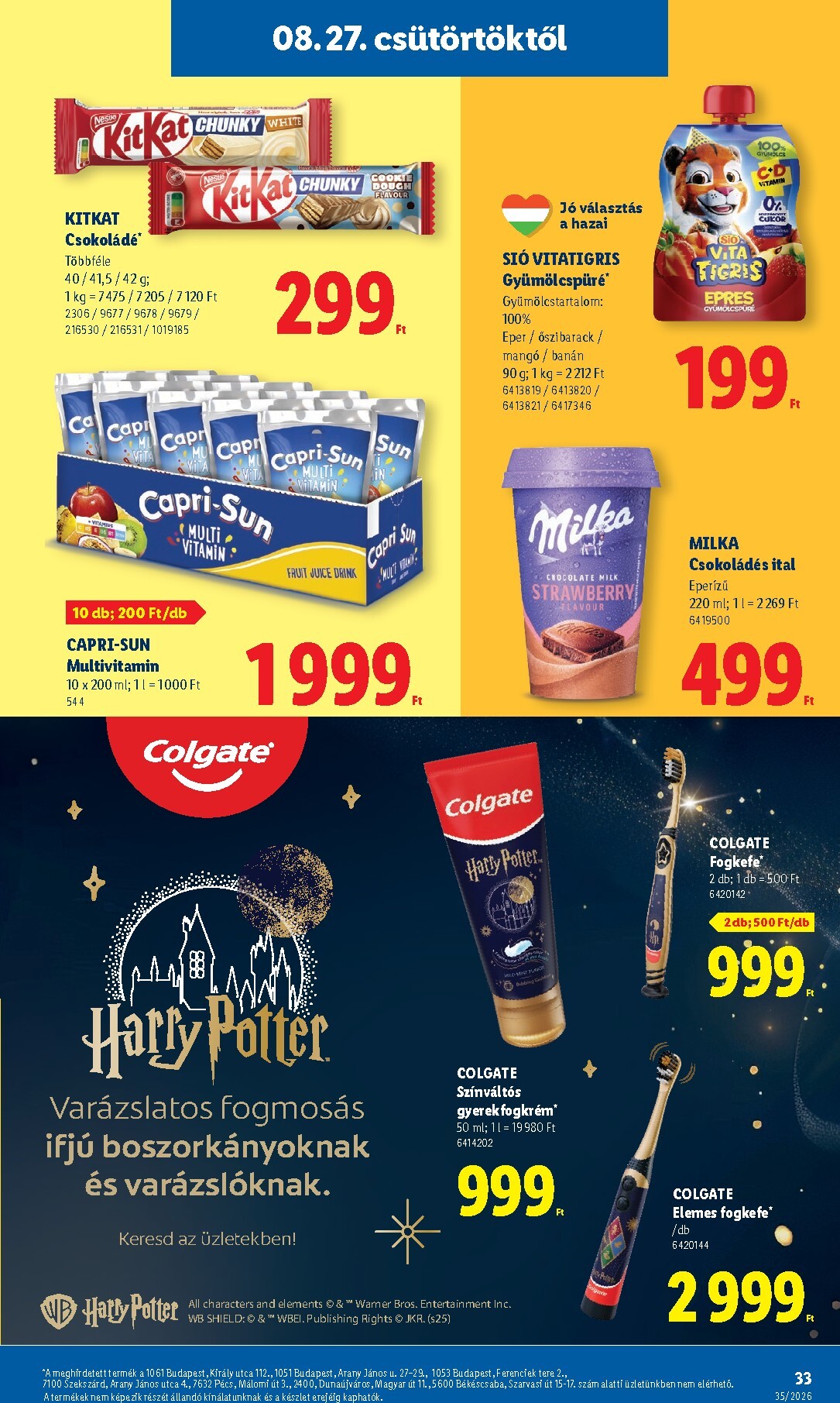 lidl - Lidl hirdetmény a következő hétre csütörtöktől 2026.08.27.-tól szerdától 2026.09.02.-ig - page: 33