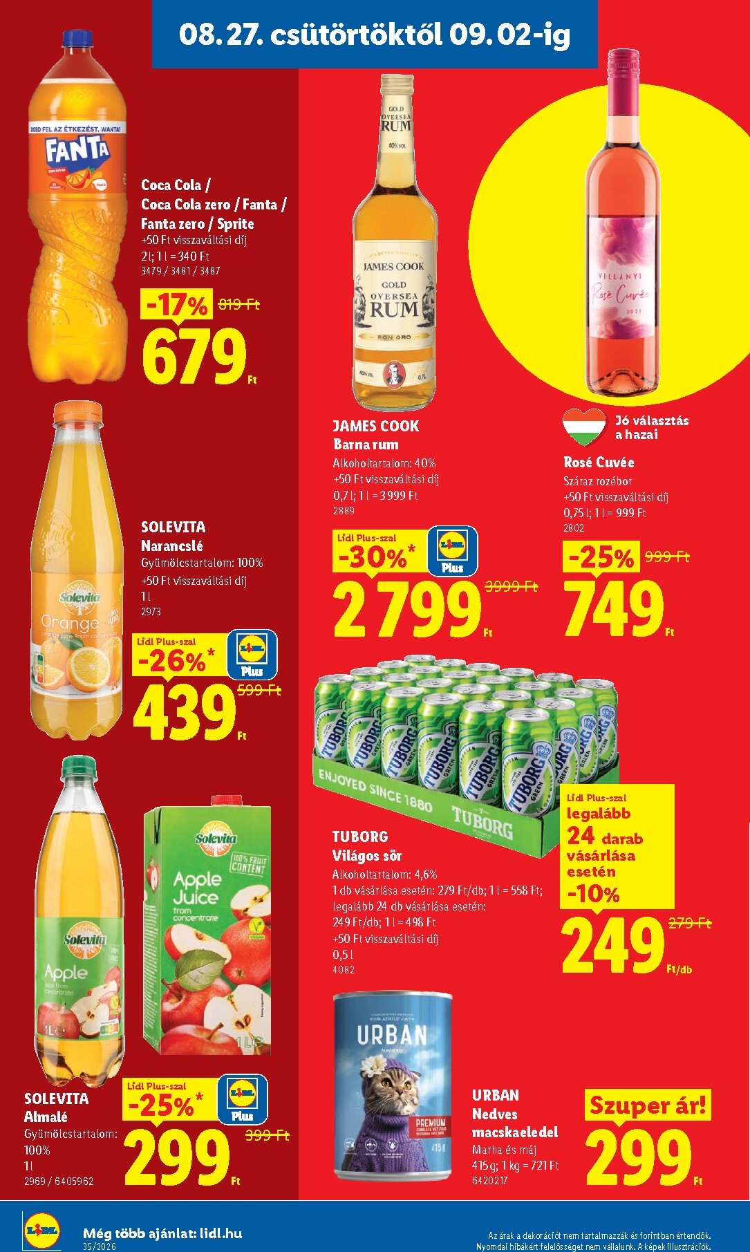 lidl - Lidl hirdetmény a következő hétre csütörtöktől 2026.08.27.-tól szerdától 2026.09.02.-ig - page: 16