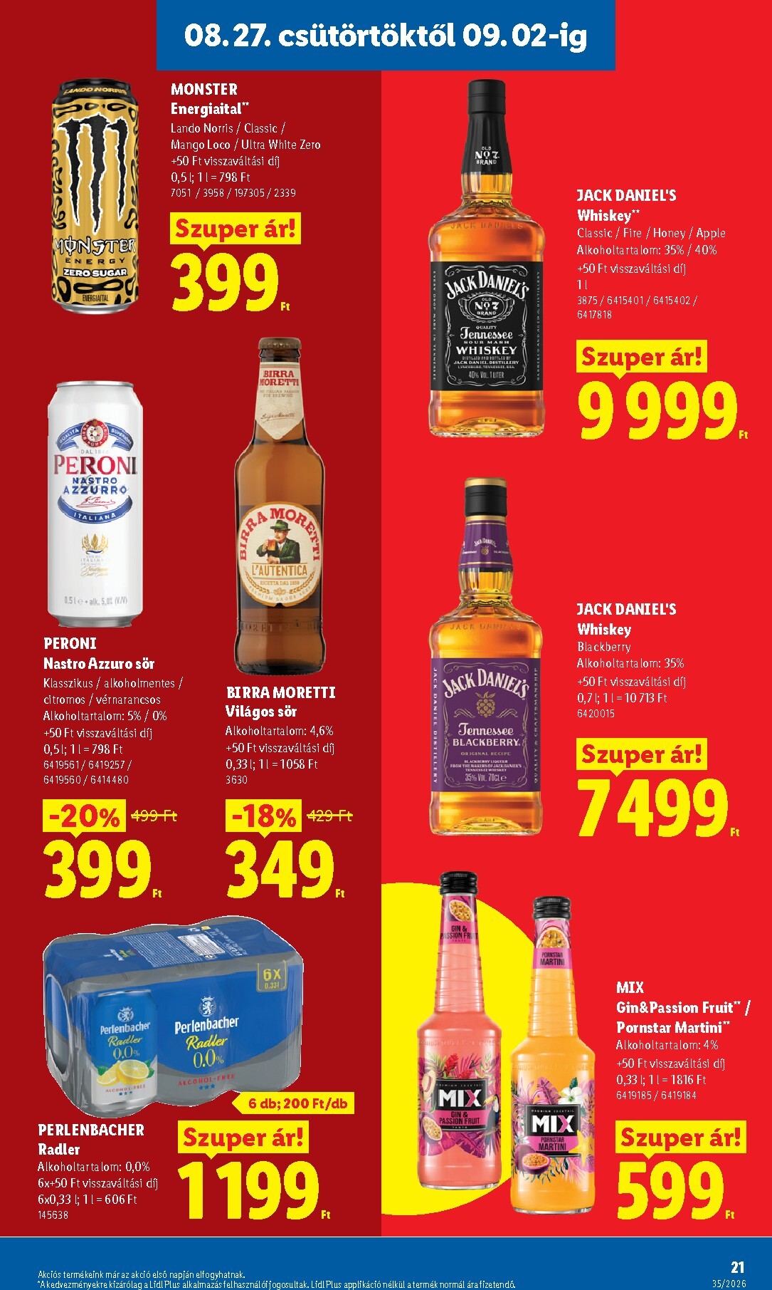 lidl - Lidl hirdetmény a következő hétre csütörtöktől 2026.08.27.-tól szerdától 2026.09.02.-ig - page: 21