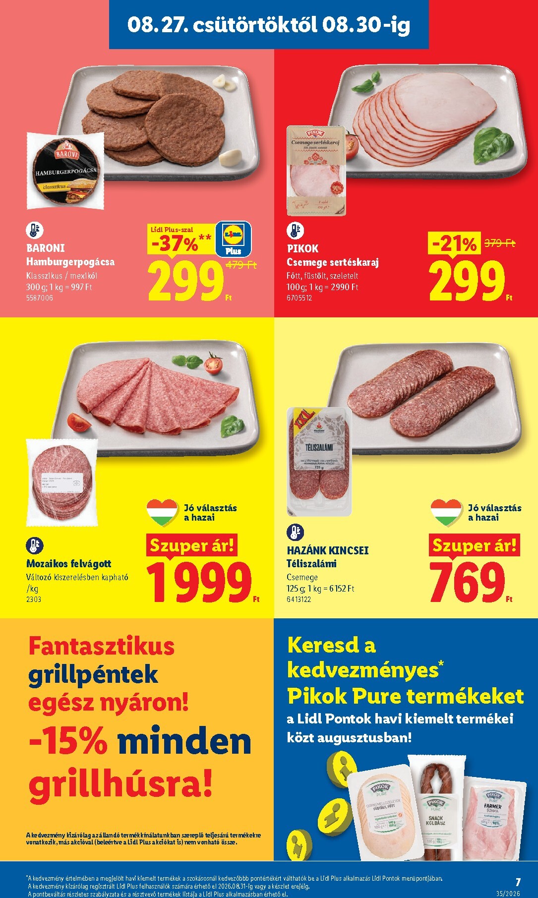 lidl - Lidl hirdetmény a következő hétre csütörtöktől 2026.08.27.-tól szerdától 2026.09.02.-ig - page: 7