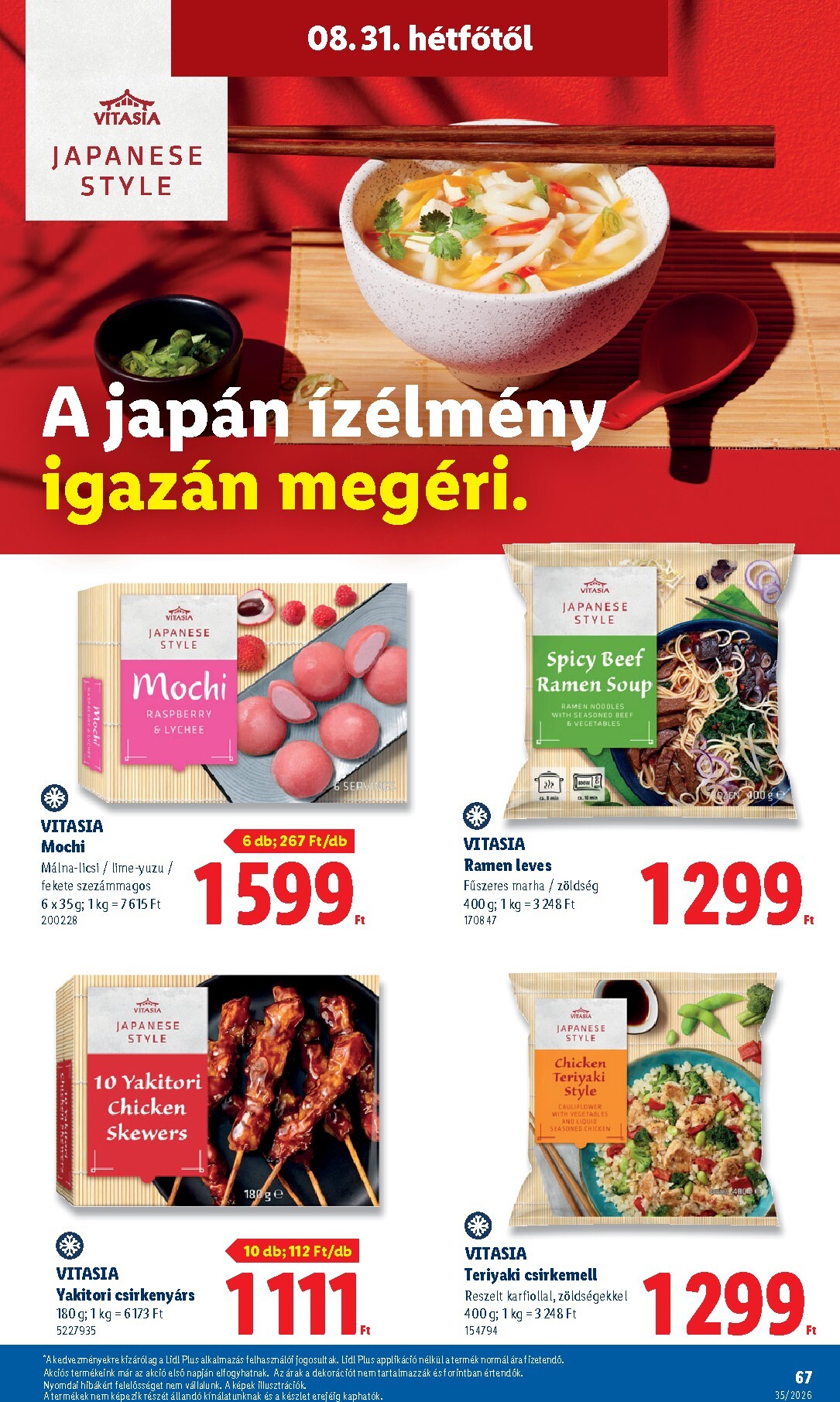 lidl - Lidl hirdetmény a következő hétre csütörtöktől 2026.08.27.-tól szerdától 2026.09.02.-ig - page: 67