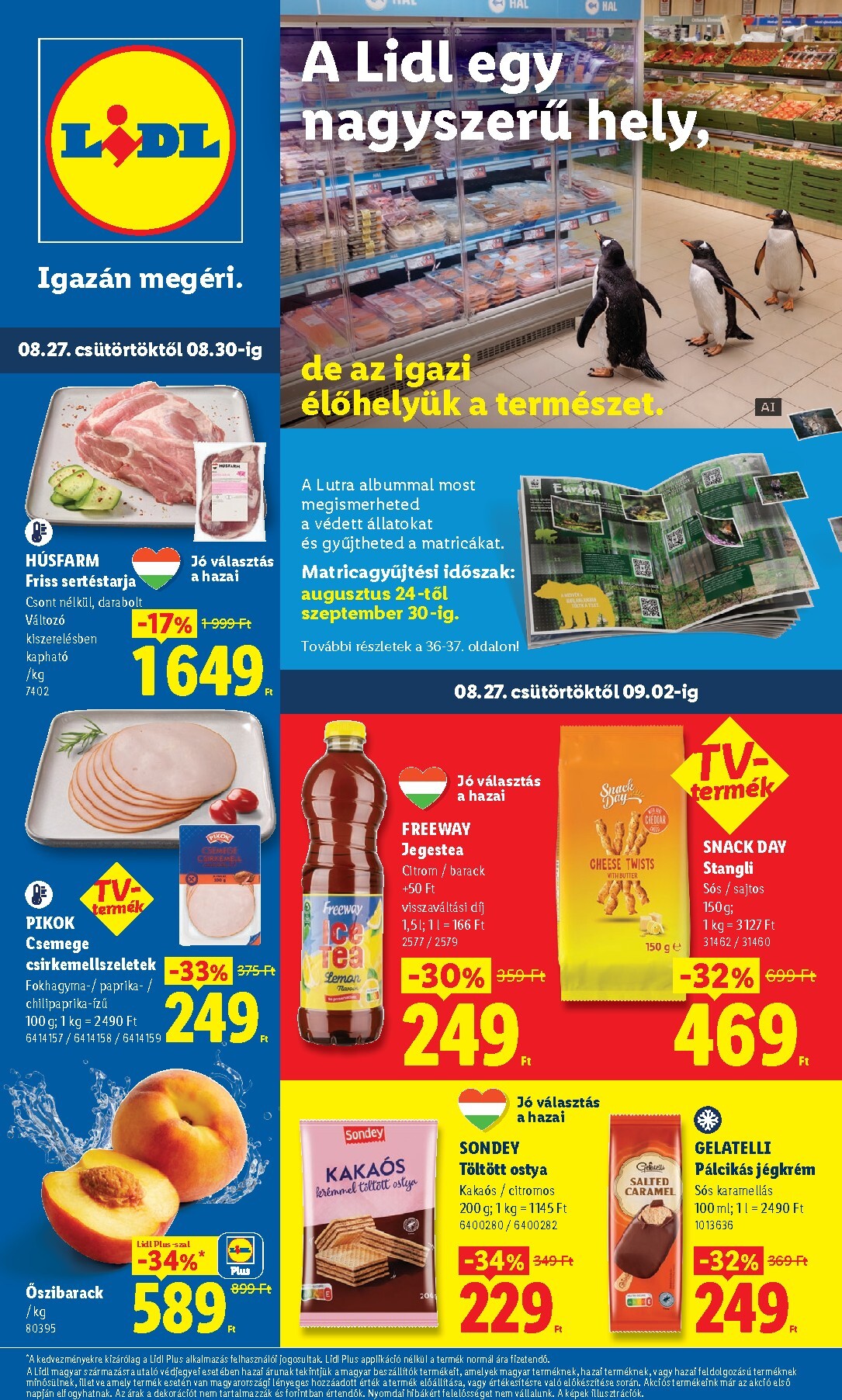 lidl - Lidl hirdetmény a következő hétre csütörtöktől 2026.08.27.-tól szerdától 2026.09.02.-ig