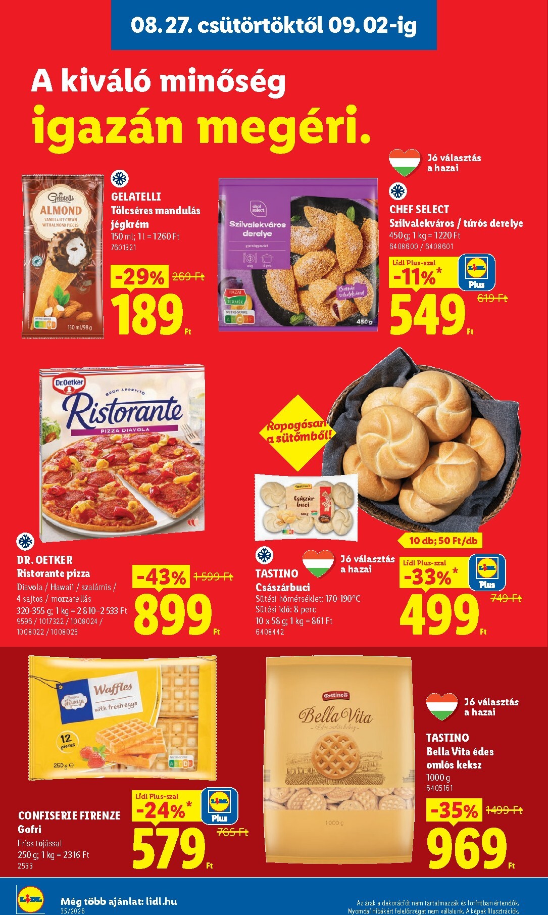 lidl - Lidl hirdetmény a következő hétre csütörtöktől 2026.08.27.-tól szerdától 2026.09.02.-ig - page: 14
