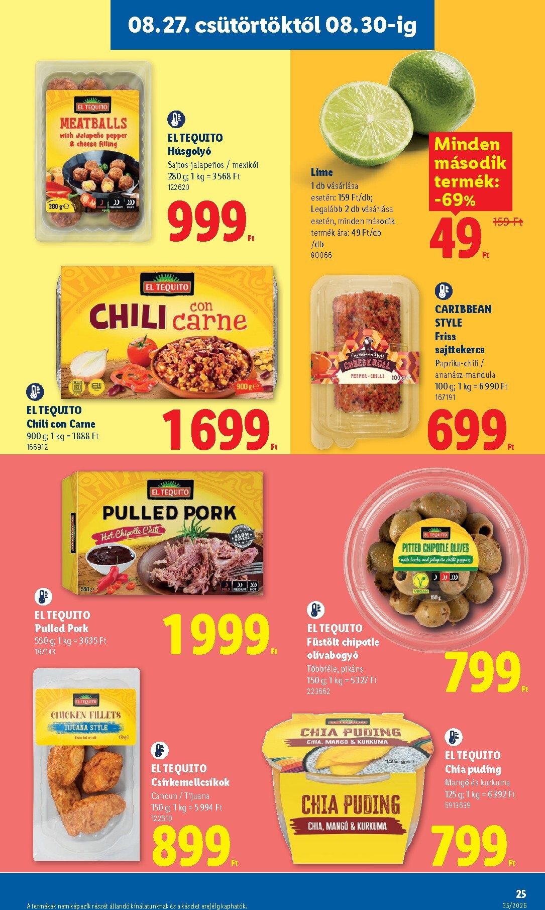 lidl - Lidl hirdetmény a következő hétre csütörtöktől 2026.08.27.-tól szerdától 2026.09.02.-ig - page: 25