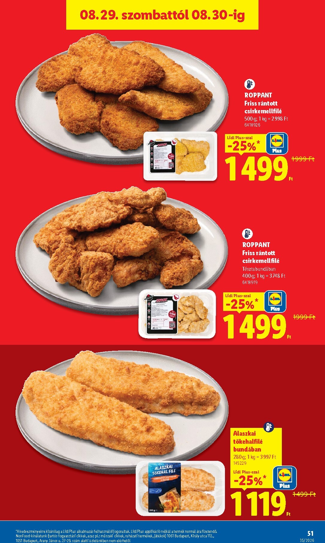 lidl - Lidl hirdetmény a következő hétre csütörtöktől 2026.08.27.-tól szerdától 2026.09.02.-ig - page: 51
