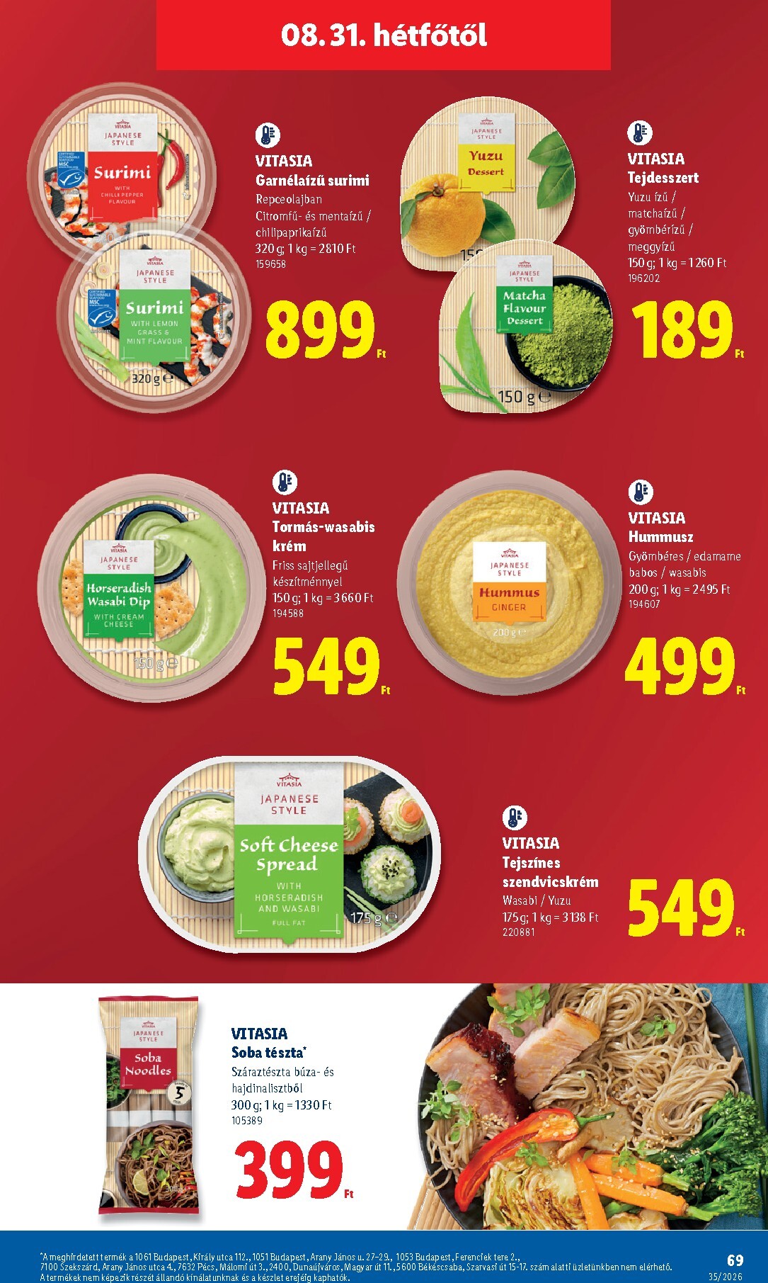 lidl - Lidl hirdetmény a következő hétre csütörtöktől 2026.08.27.-tól szerdától 2026.09.02.-ig - page: 69