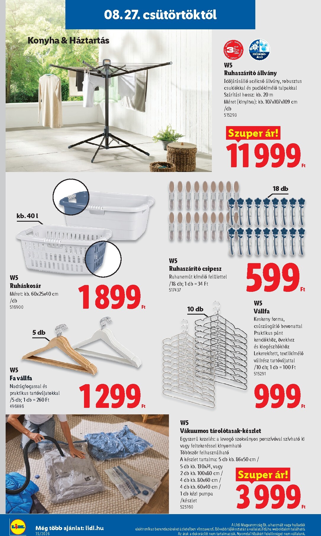 lidl - Lidl hirdetmény a következő hétre csütörtöktől 2026.08.27.-tól szerdától 2026.09.02.-ig - page: 44