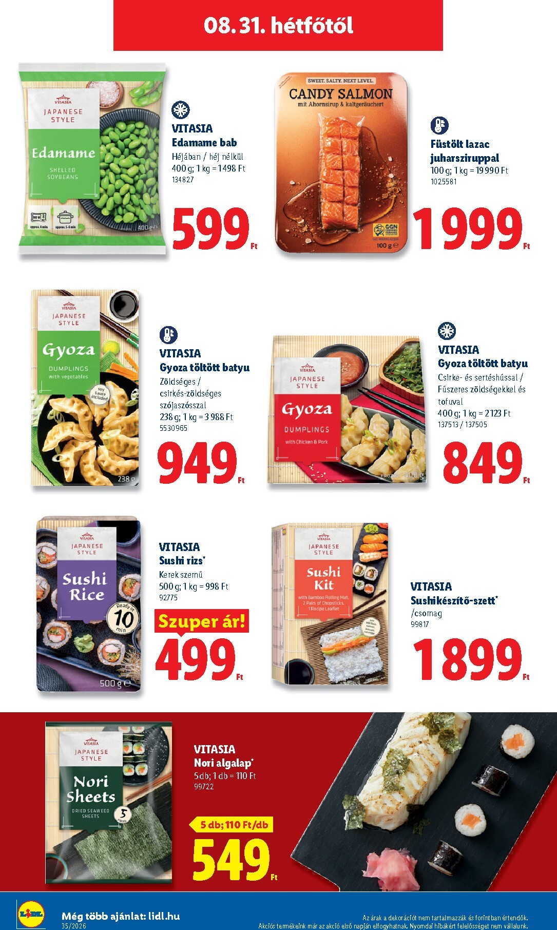 lidl - Lidl hirdetmény a következő hétre csütörtöktől 2026.08.27.-tól szerdától 2026.09.02.-ig - page: 68