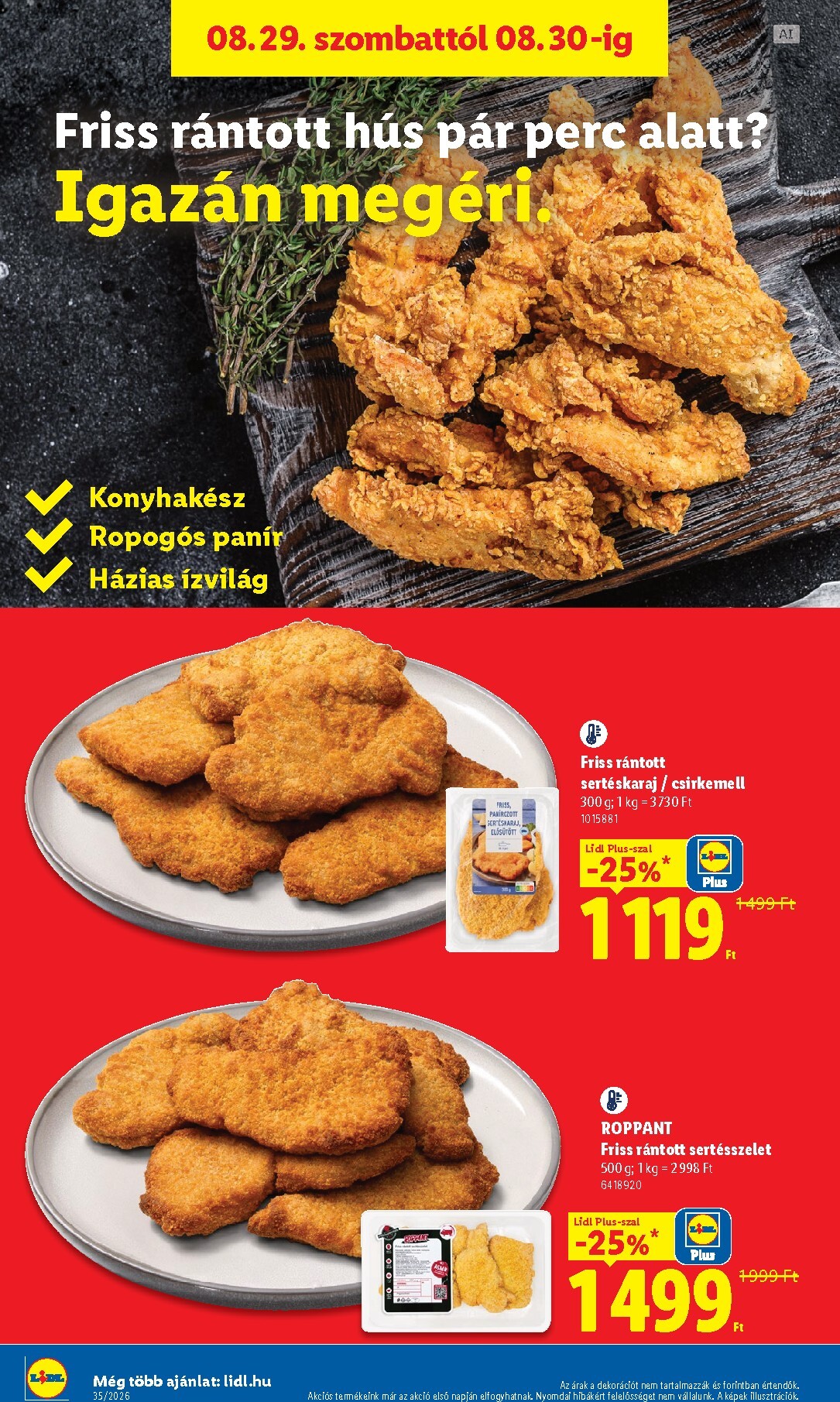 lidl - Lidl hirdetmény a következő hétre csütörtöktől 2026.08.27.-tól szerdától 2026.09.02.-ig - page: 50