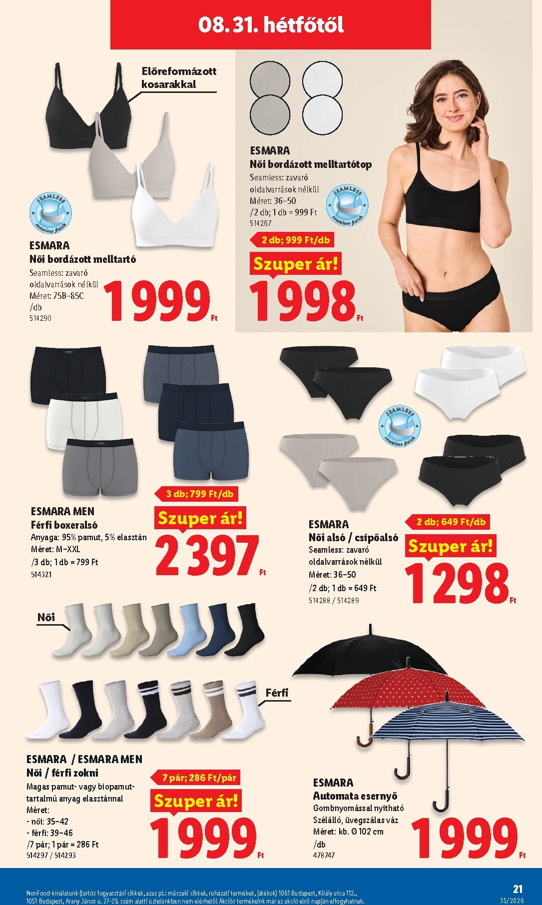 lidl - Lidl - Nonfood hirdetmény a következő hétre csütörtöktől 2026.08.27.-tól szerdától 2026.09.02.-ig - page: 21