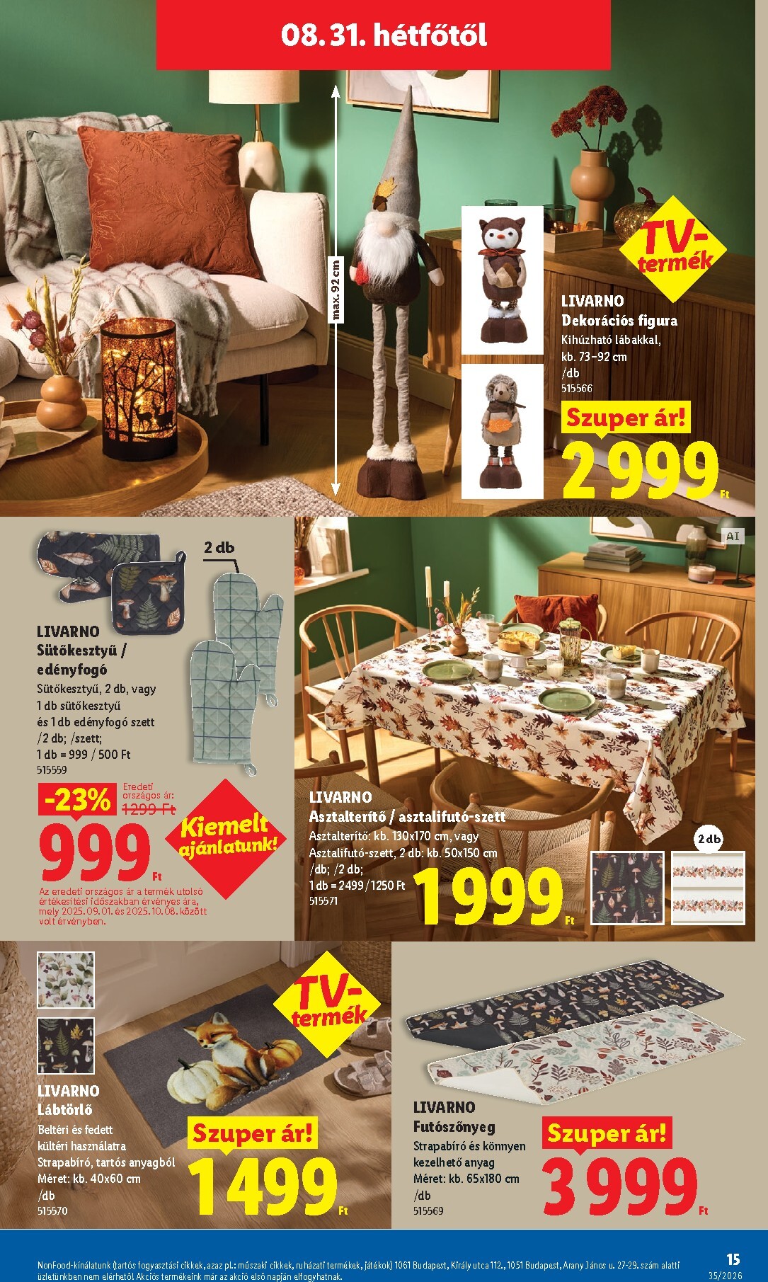 lidl - Lidl - Nonfood hirdetmény a következő hétre csütörtöktől 2026.08.27.-tól szerdától 2026.09.02.-ig - page: 15