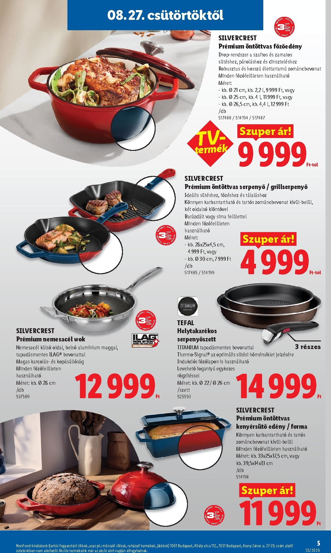 lidl - Lidl - Nonfood hirdetmény a következő hétre csütörtöktől 2026.08.27.-tól szerdától 2026.09.02.-ig - page: 5