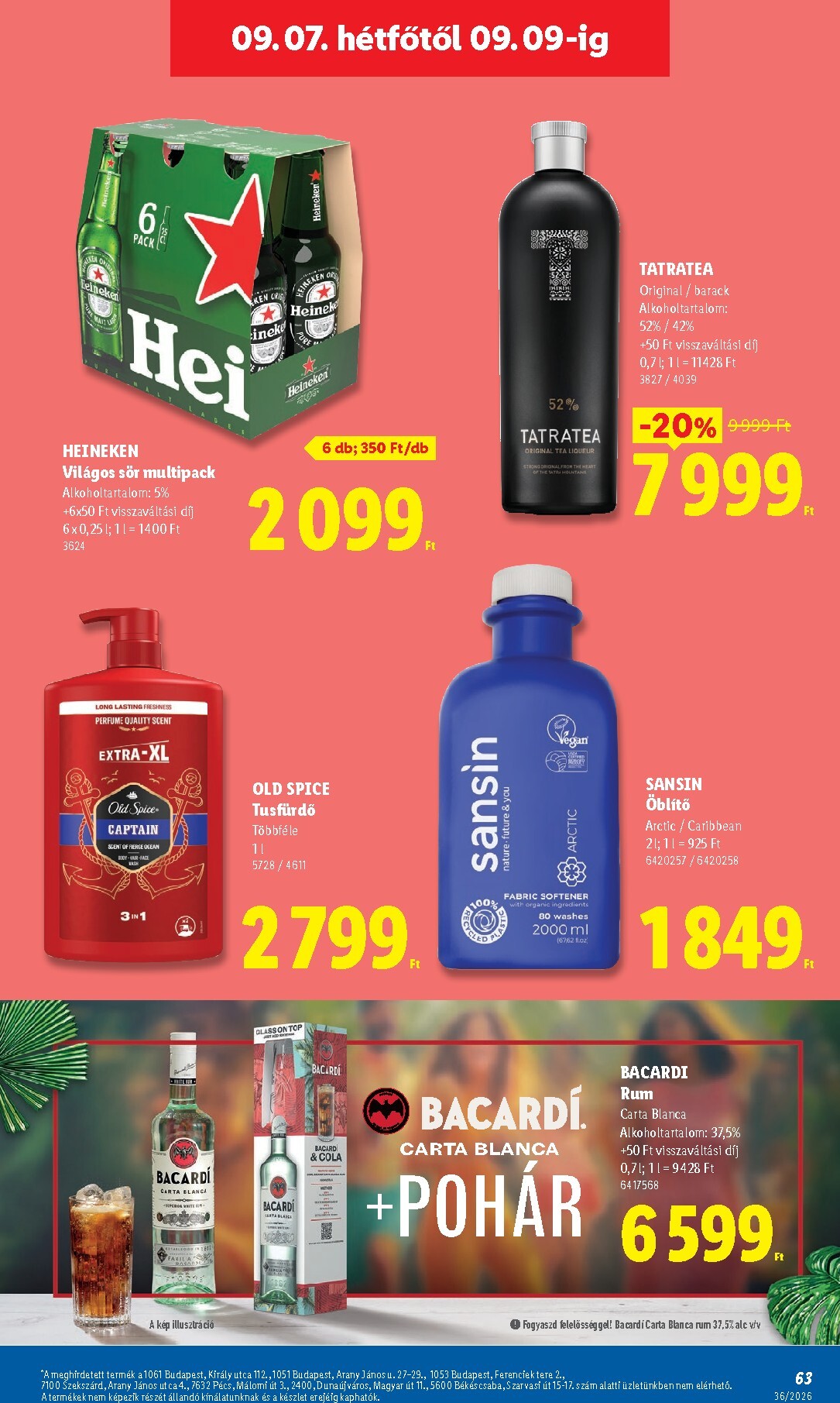 lidl - Lidl hirdetmény a következő hétre csütörtöktől 2026.09.03.-tól szerdától 2026.09.09.-ig - page: 63