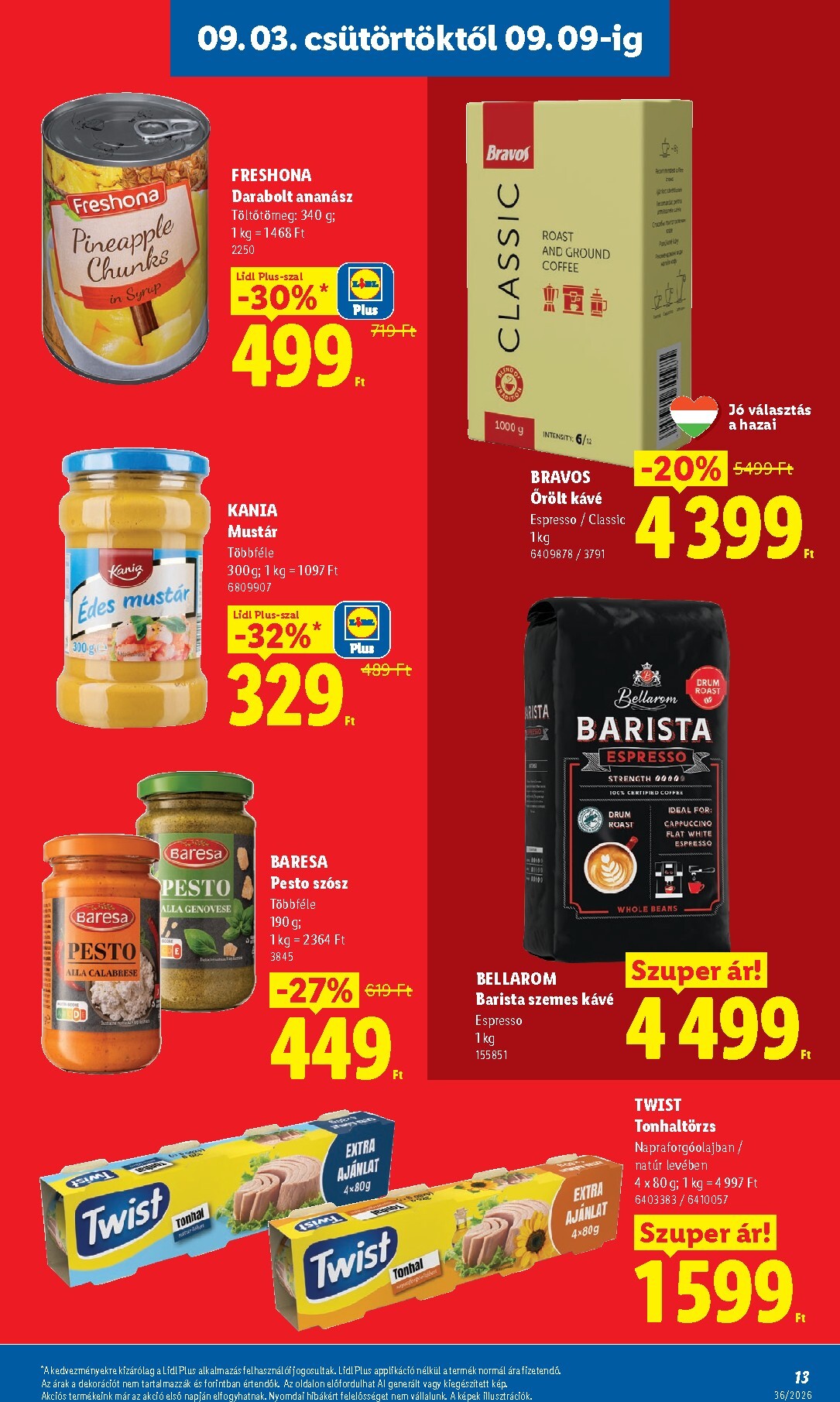 lidl - Lidl hirdetmény a következő hétre csütörtöktől 2026.09.03.-tól szerdától 2026.09.09.-ig - page: 13